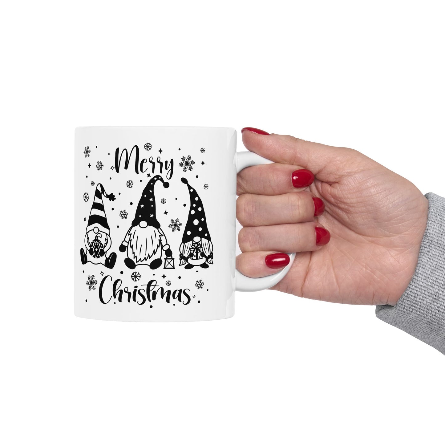 Gnome Christmas Mug Ceramic Mug, (11oz)