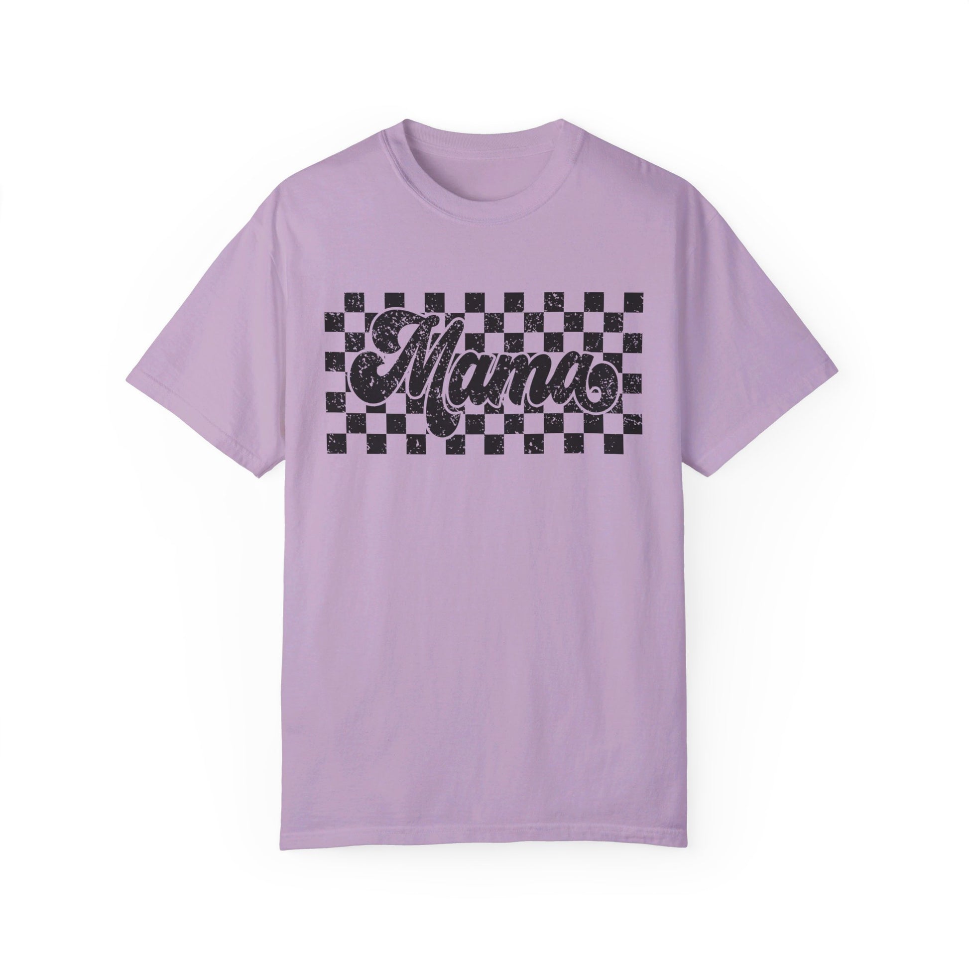 Mama Checkered Comfort Color T-Shirt