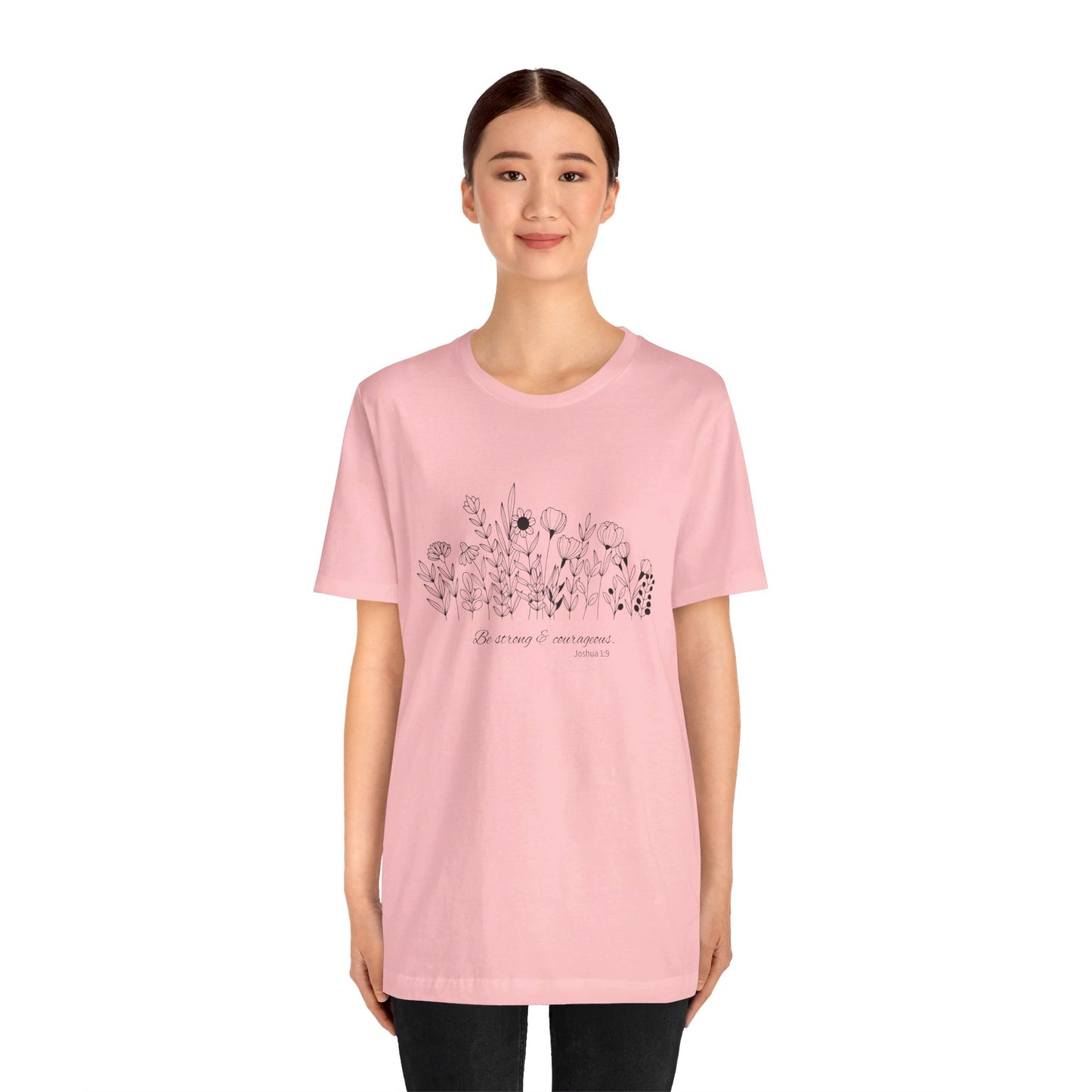 Minimalist T-Shirts, Gifts for Women, Flowers Bella Canvas, Aesthetic Tees, Floral Shirts for Women, Wild Flowers Graphic Tees Unisex