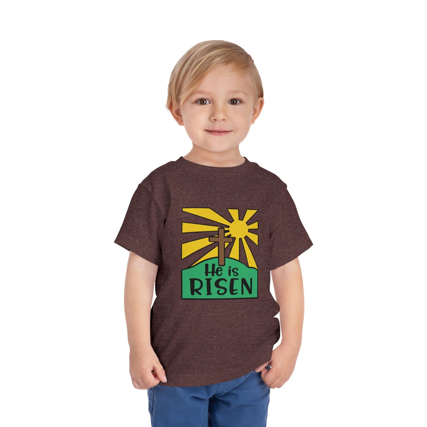 He is Risen Toddler Short Sleeve Tee