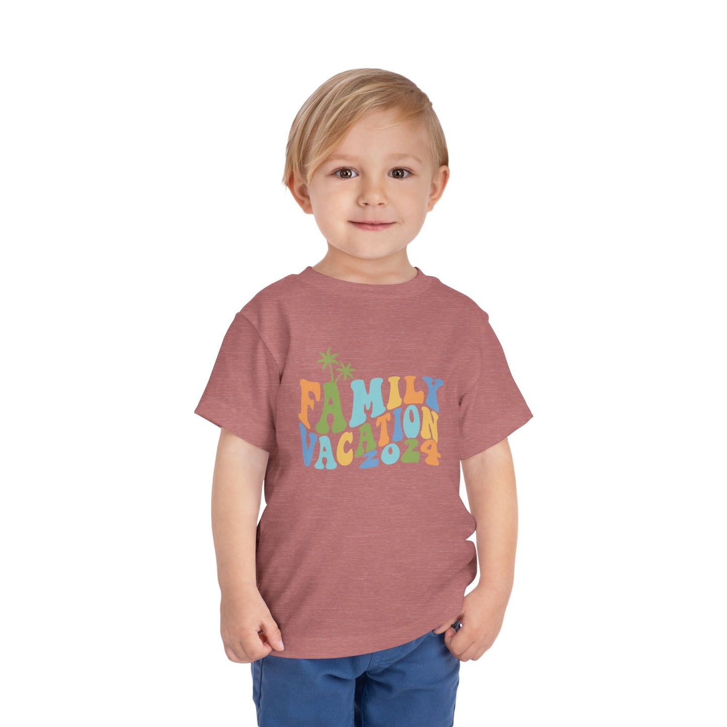 Family Vacation 2024 Matching Toddler Short Sleeve Tee