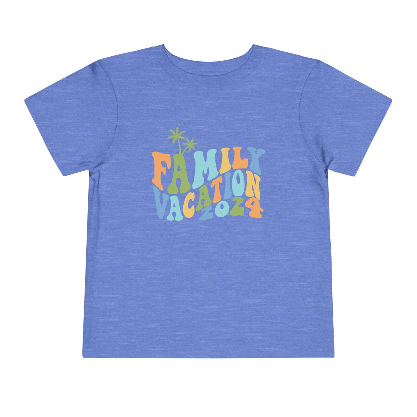 Family Vacation 2024 Matching Toddler Short Sleeve Tee