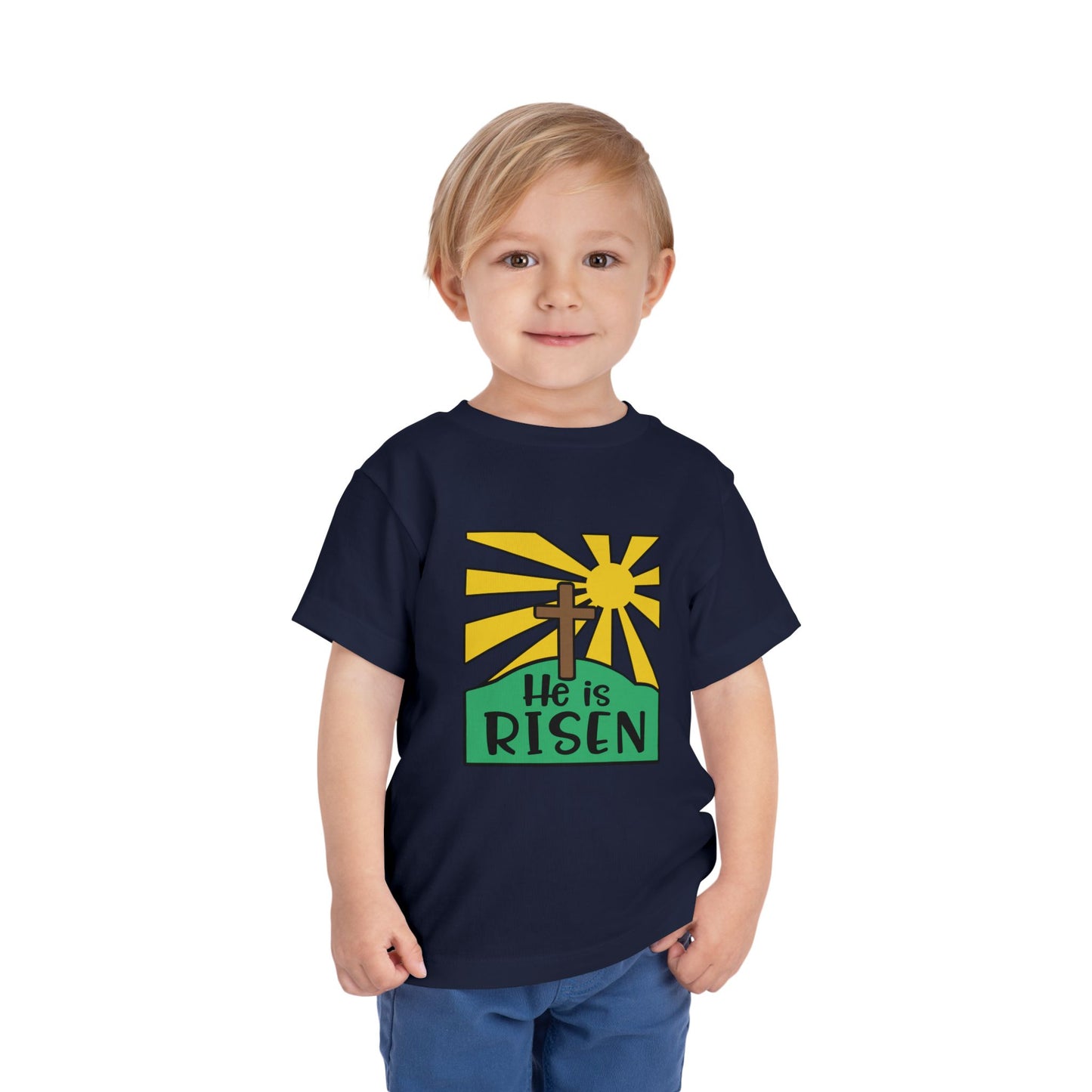 He is Risen Toddler Short Sleeve Tee