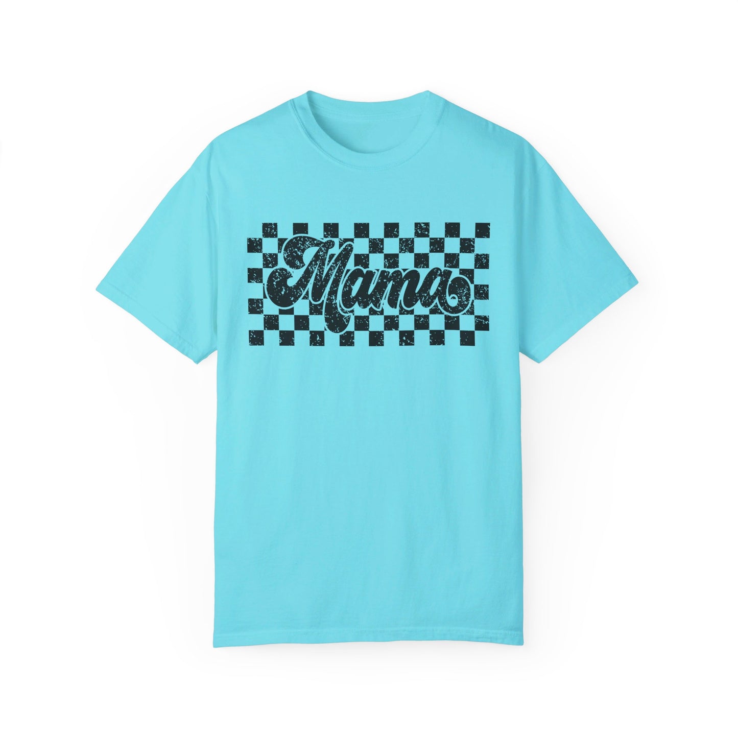 Mama Checkered Comfort Color T-Shirt