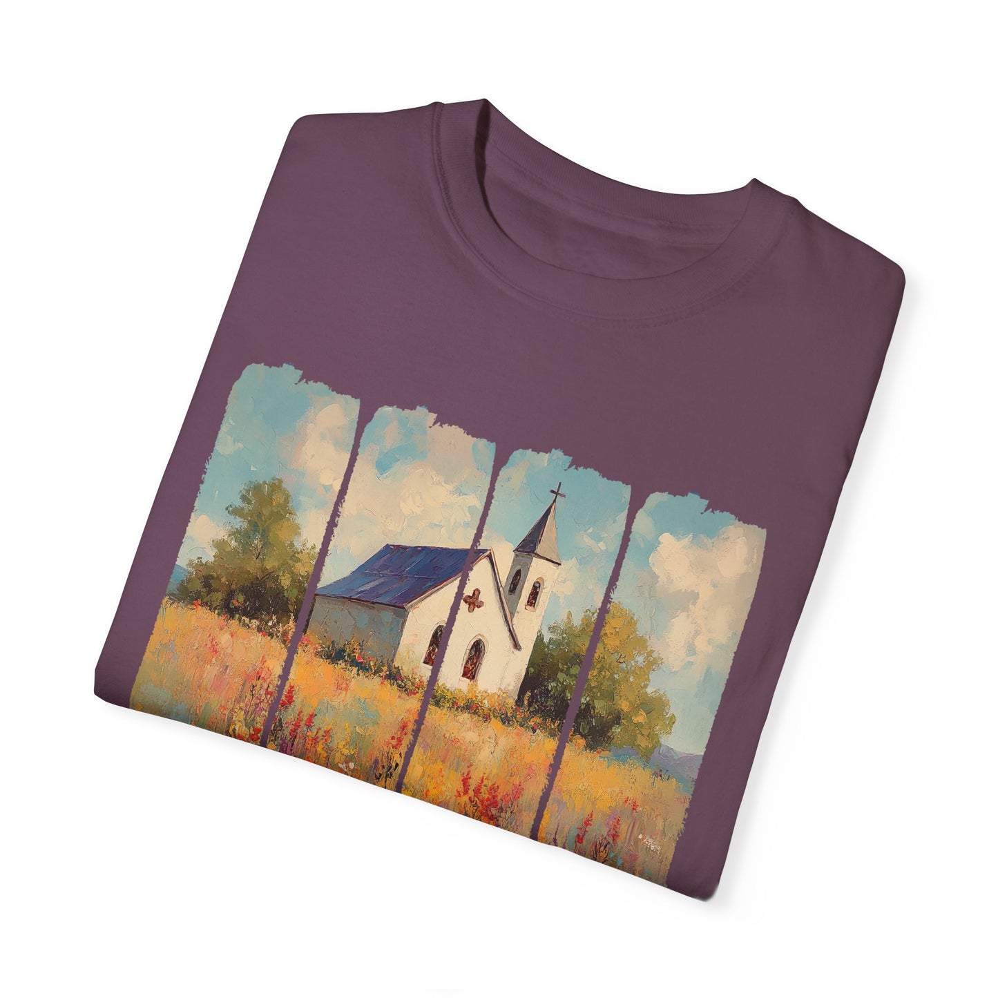 Inspirational Church T-Shirt, Garment-Dyed Tee, Faith Apparel, Gift for Spiritual People, Relaxed Fit, Summer Fashion