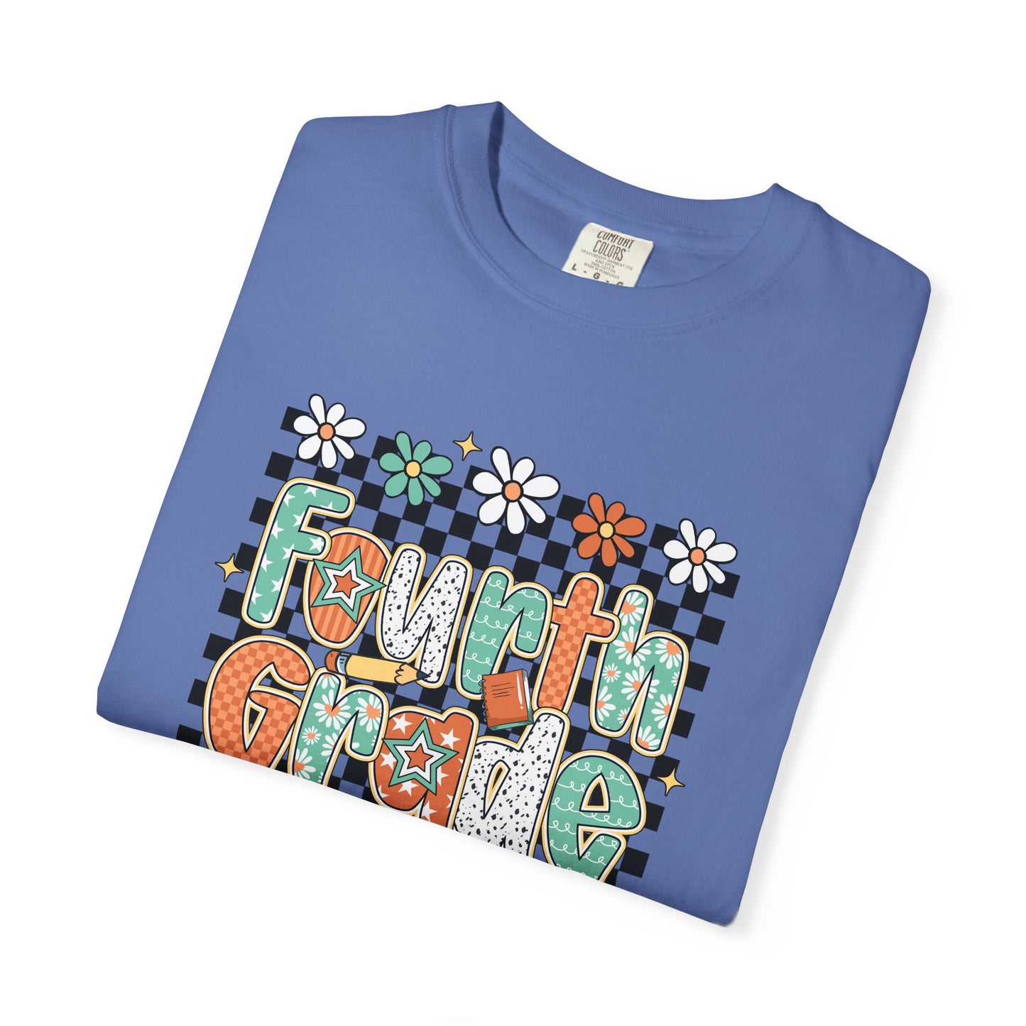 Retro Fourth Grade Teacher T-shirt, Unisex Teacher Tee, Educator Shirt, School Staff Gift, Teacher Appreciation