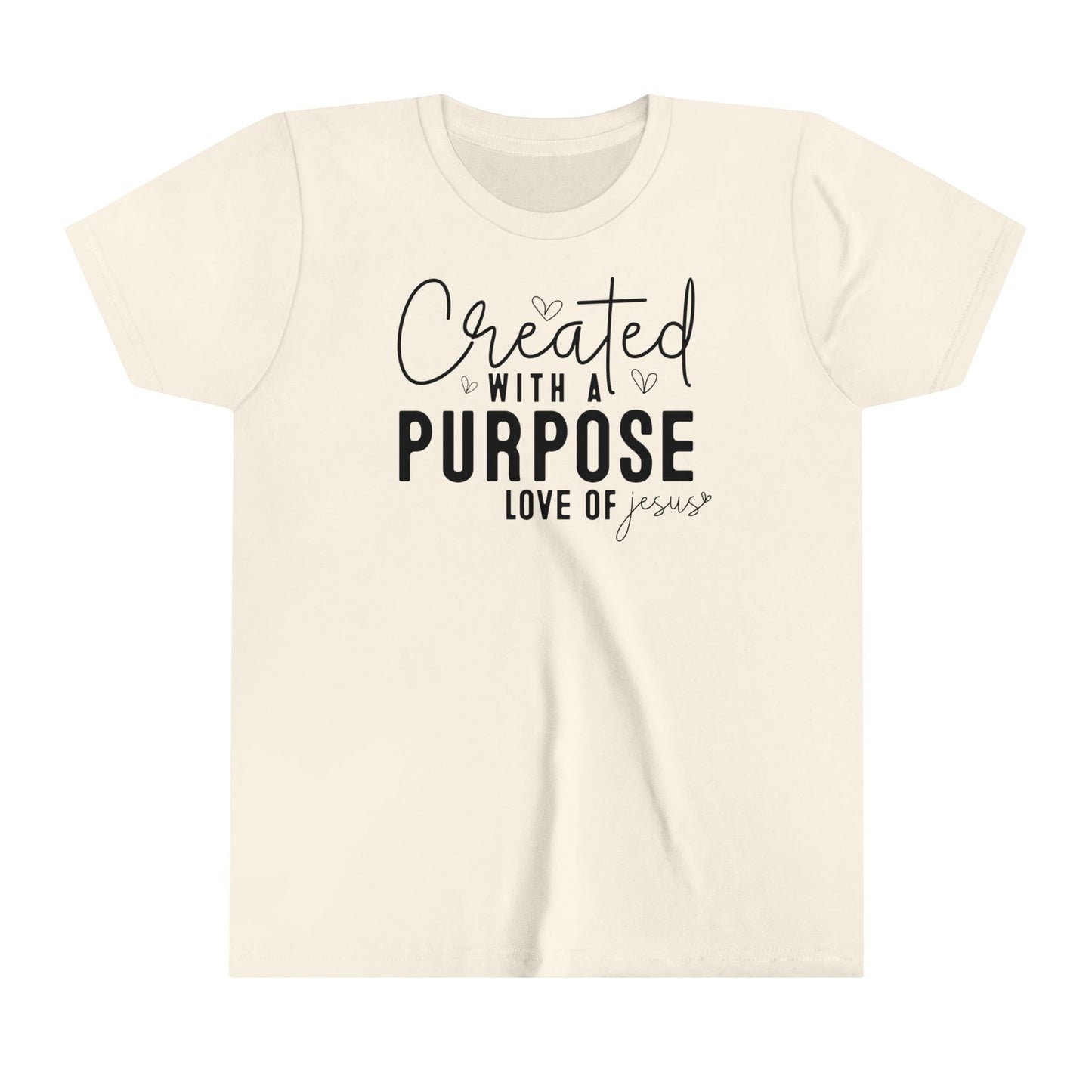 Created With A Purpose Youth Short Sleeve Tee