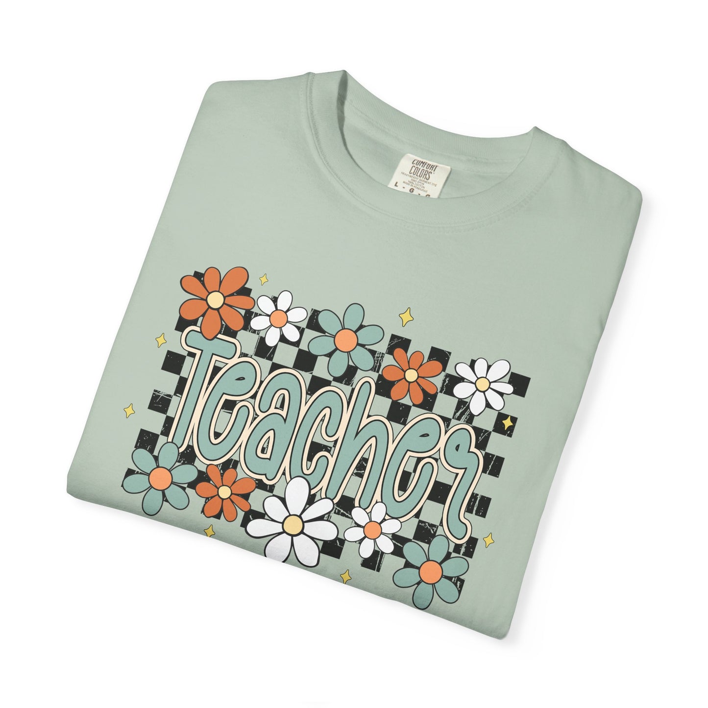 Retro Teacher Floral T-shirt, Vintage Botanical Tee, Teacher Appreciation Gift, Flower Print Shirt