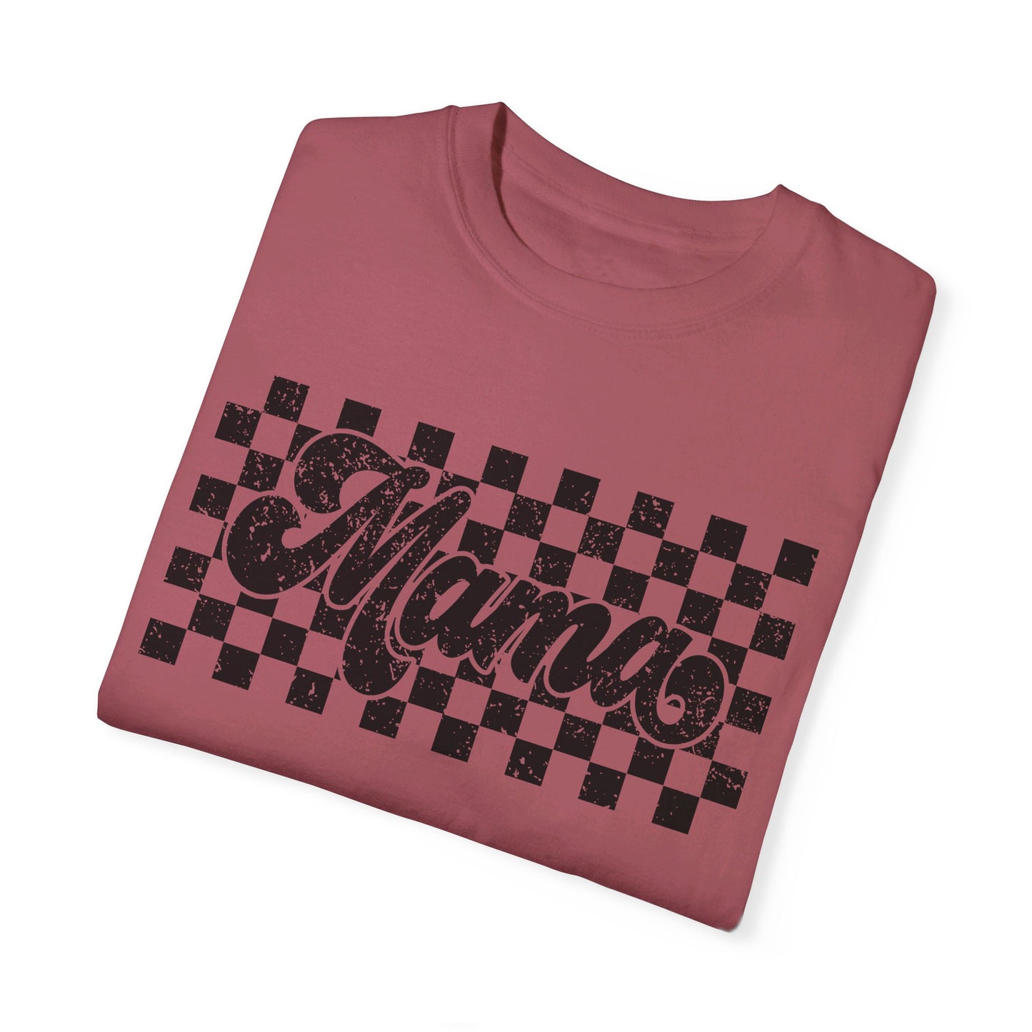 Mama Checkered Comfort Color T-Shirt