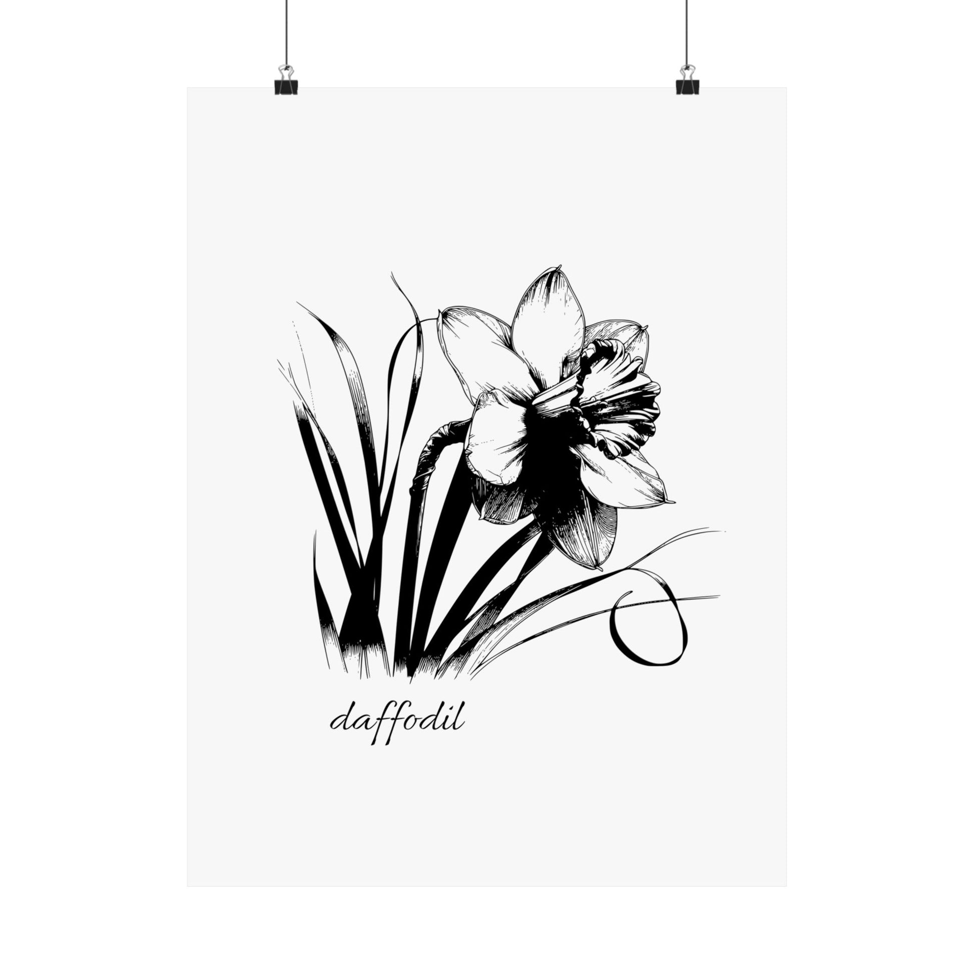 March Birth Flower Daffodil Wall Art