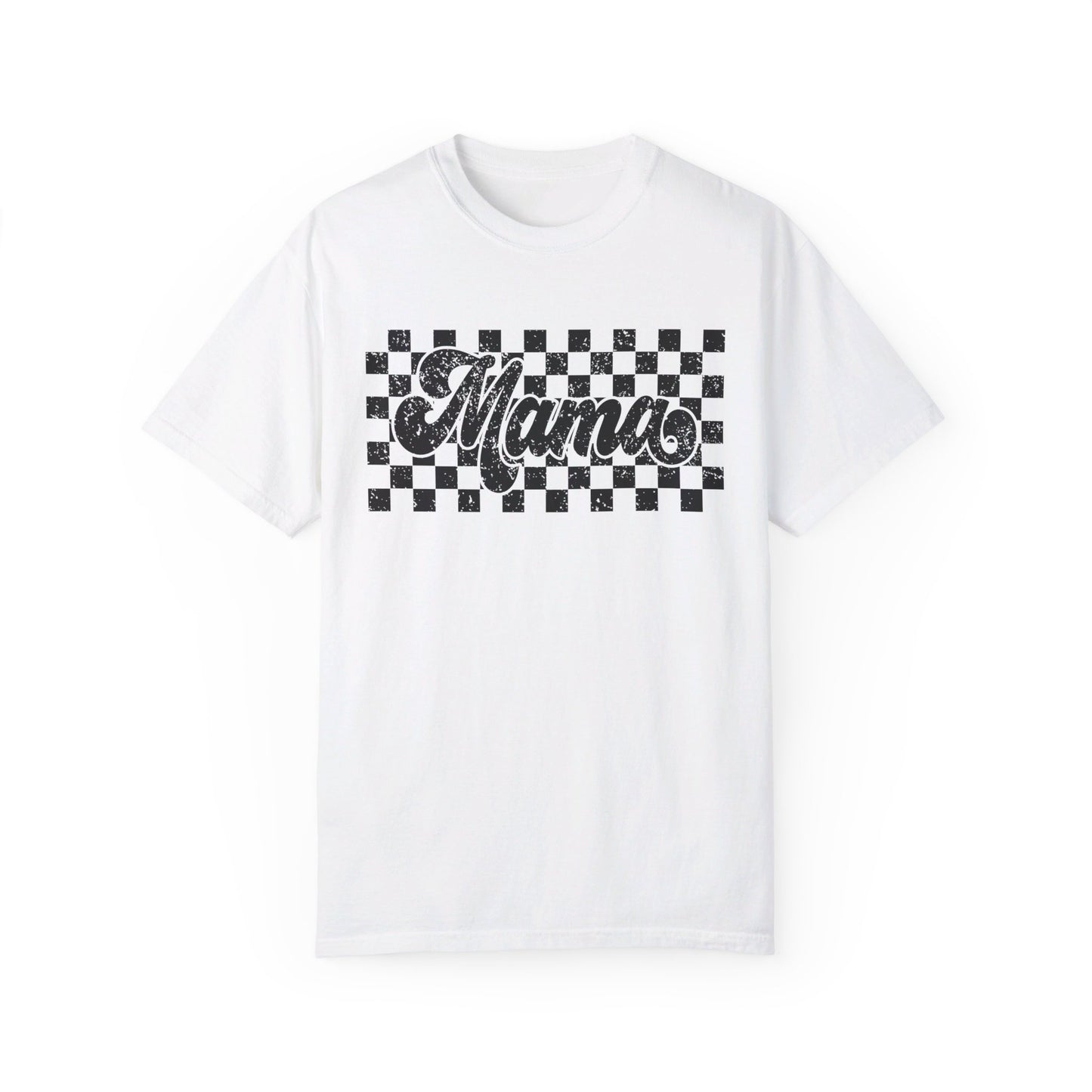 Mama Checkered Comfort Color T-Shirt