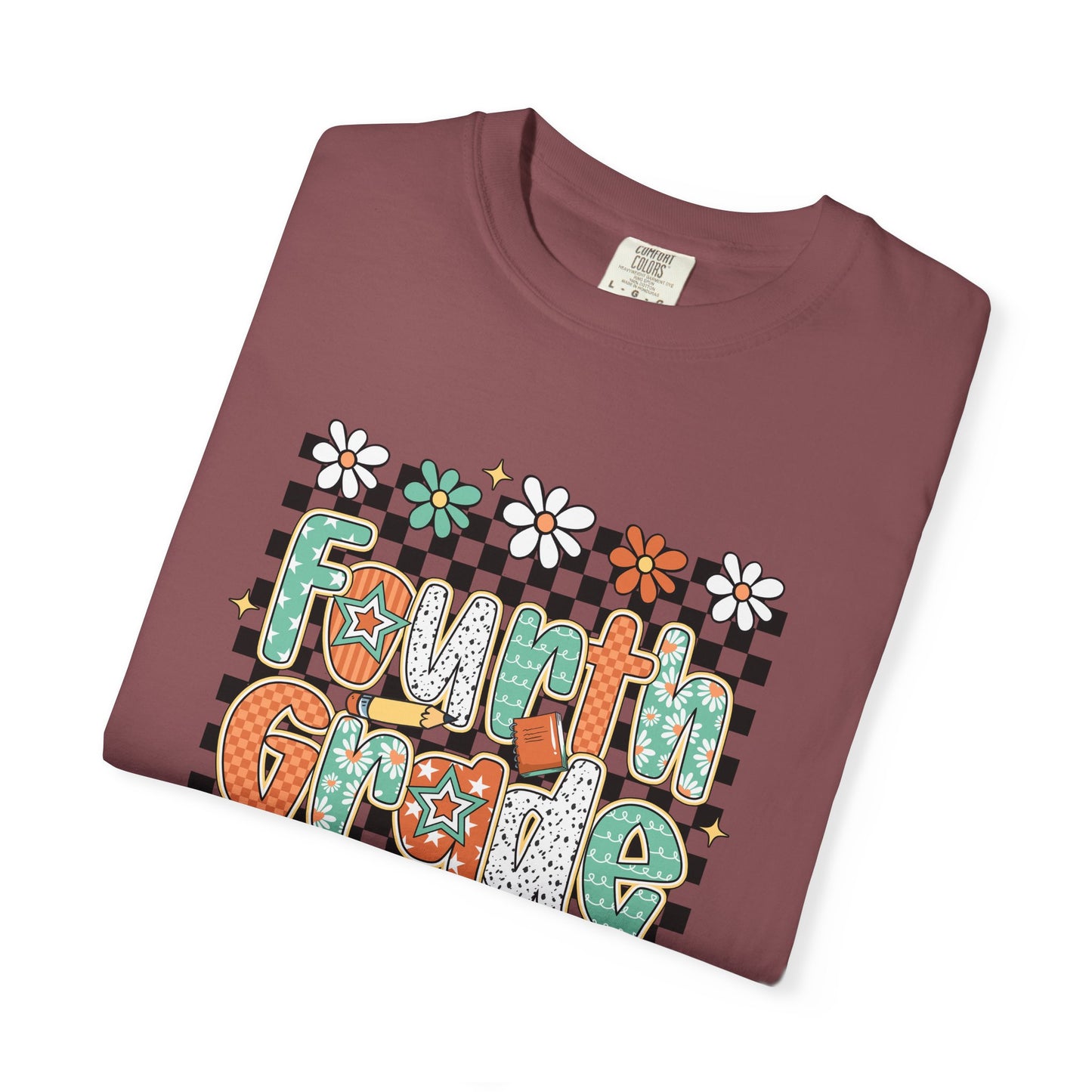 Retro Fourth Grade Teacher T-shirt, Unisex Teacher Tee, Educator Shirt, School Staff Gift, Teacher Appreciation
