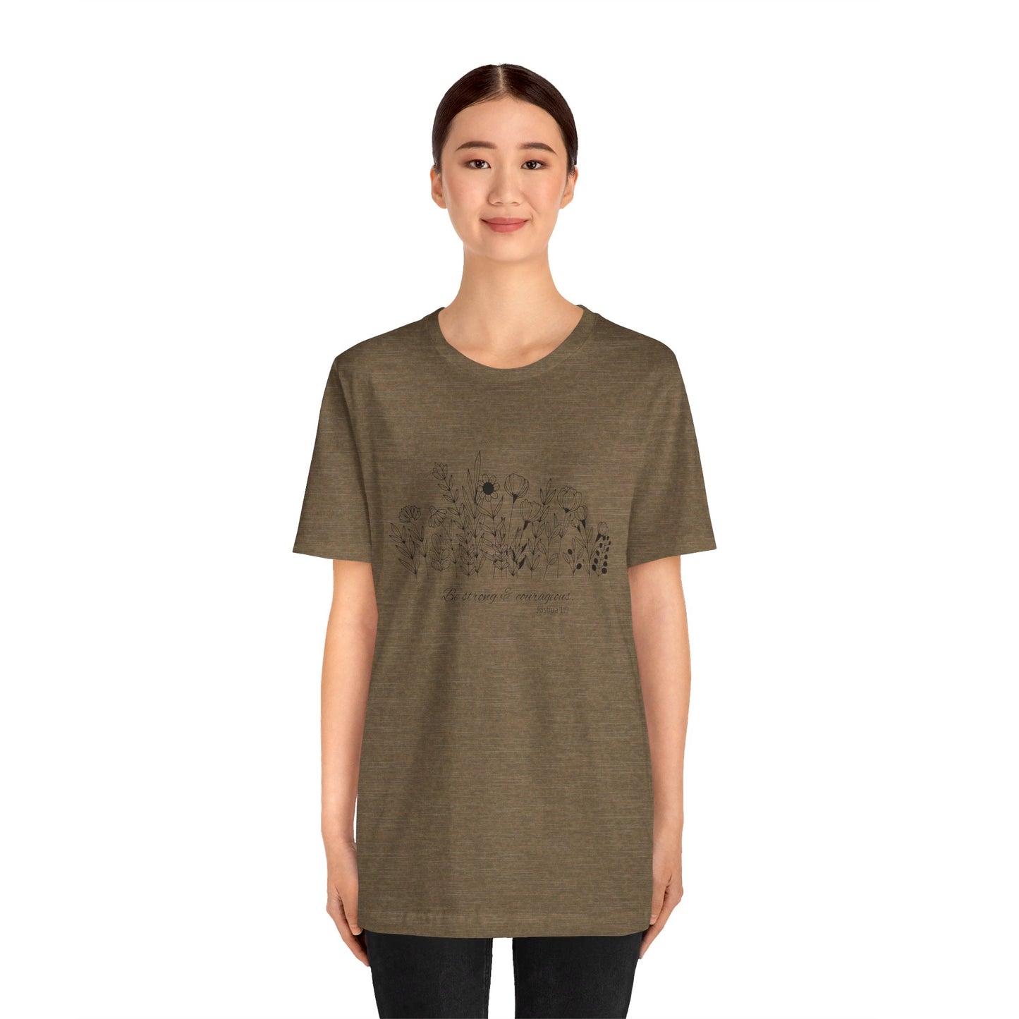 Minimalist T-Shirts, Gifts for Women, Flowers Bella Canvas, Aesthetic Tees, Floral Shirts for Women, Wild Flowers Graphic Tees Unisex