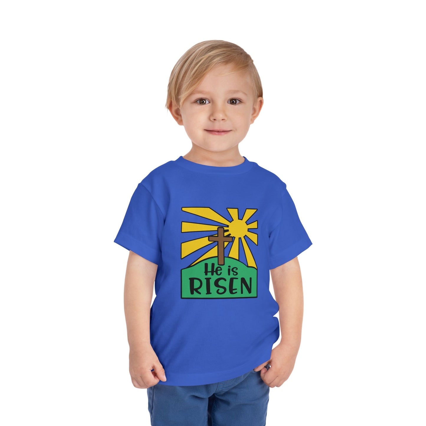 He is Risen Toddler Short Sleeve Tee