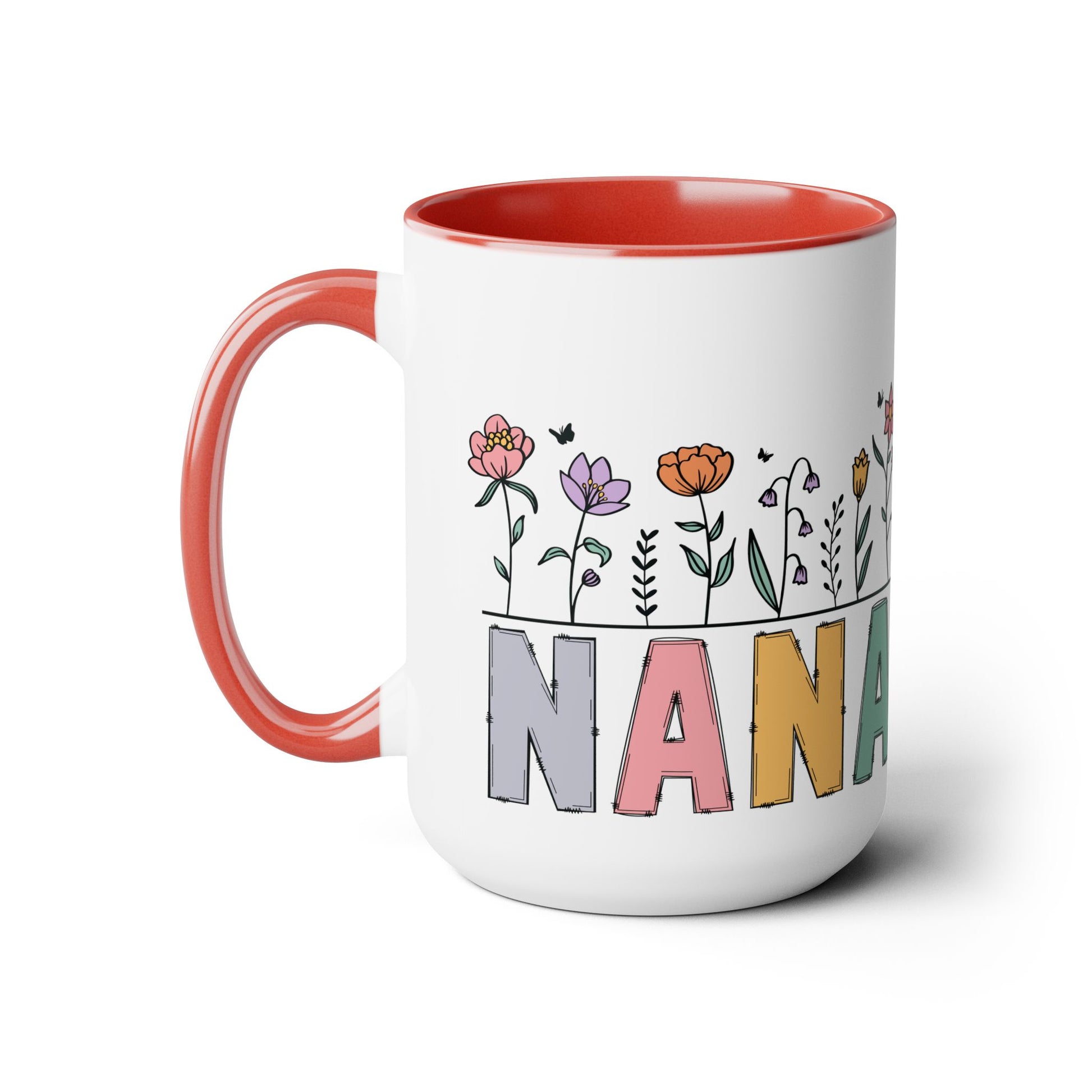 Nana Large Two-Tone Coffee Mugs, 15oz