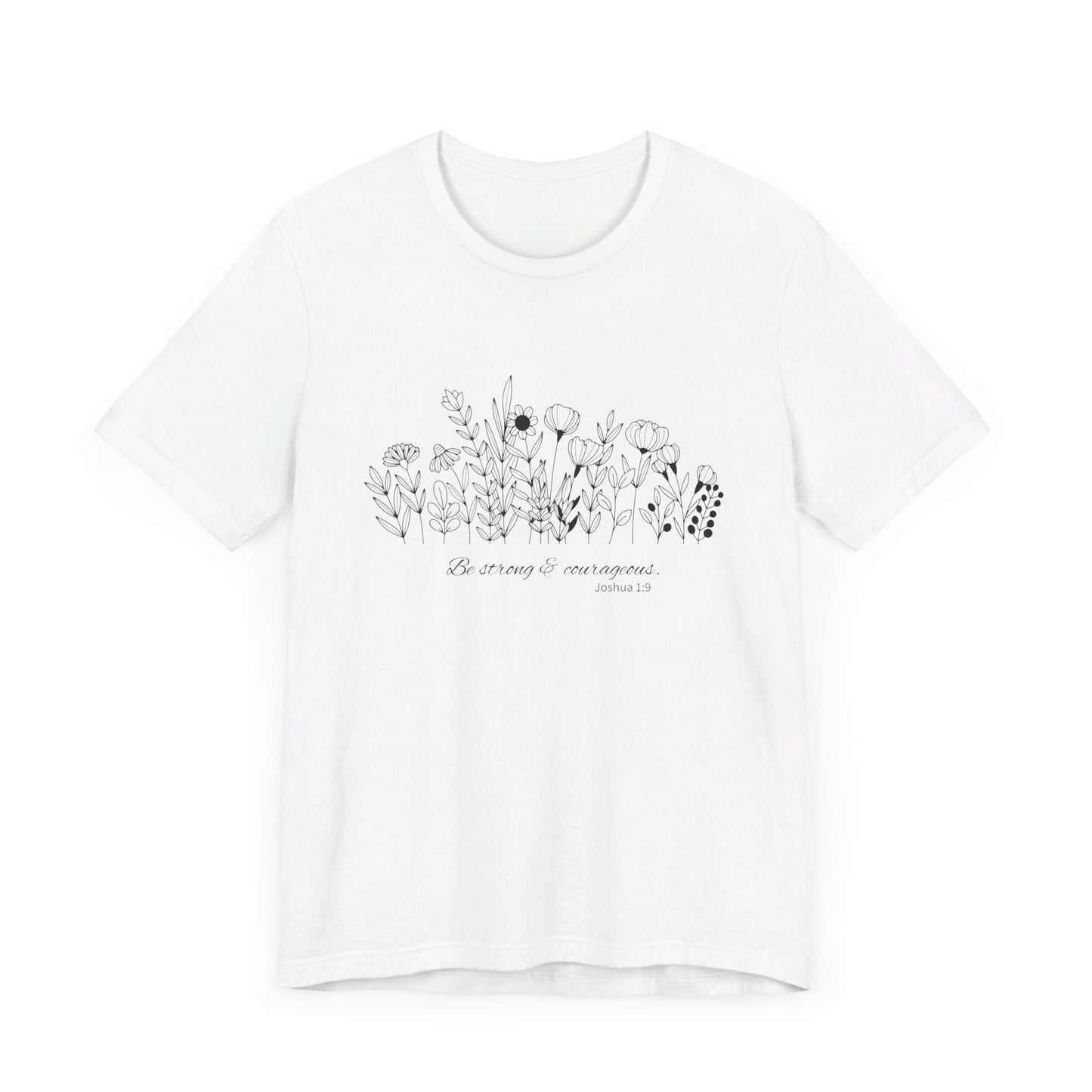 Minimalist T-Shirts, Gifts for Women, Flowers Bella Canvas, Aesthetic Tees, Floral Shirts for Women, Wild Flowers Graphic Tees Unisex