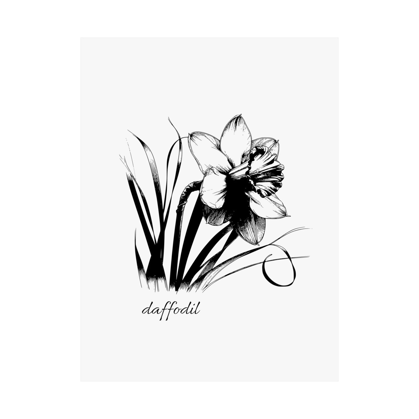 March Birth Flower Daffodil Wall Art
