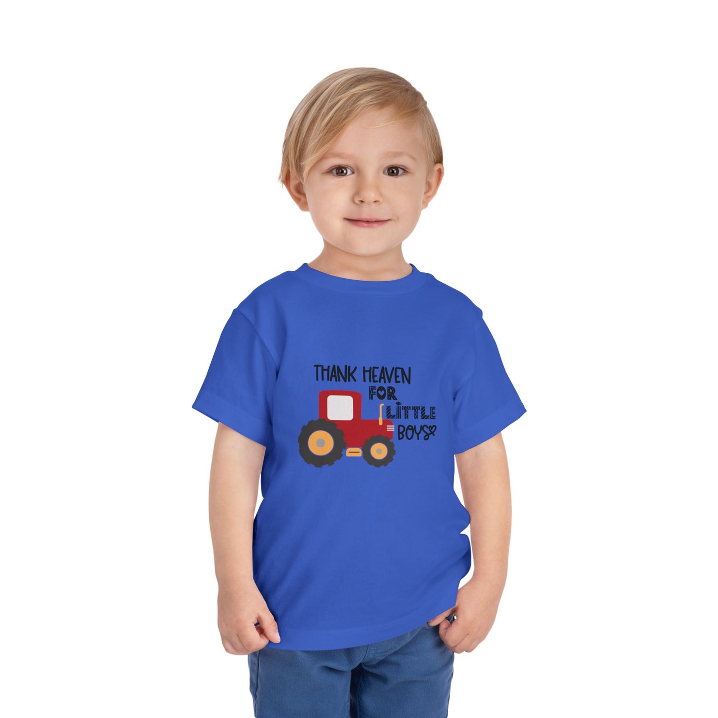 Thank Heaven for little boys Toddler Short Sleeve Tee