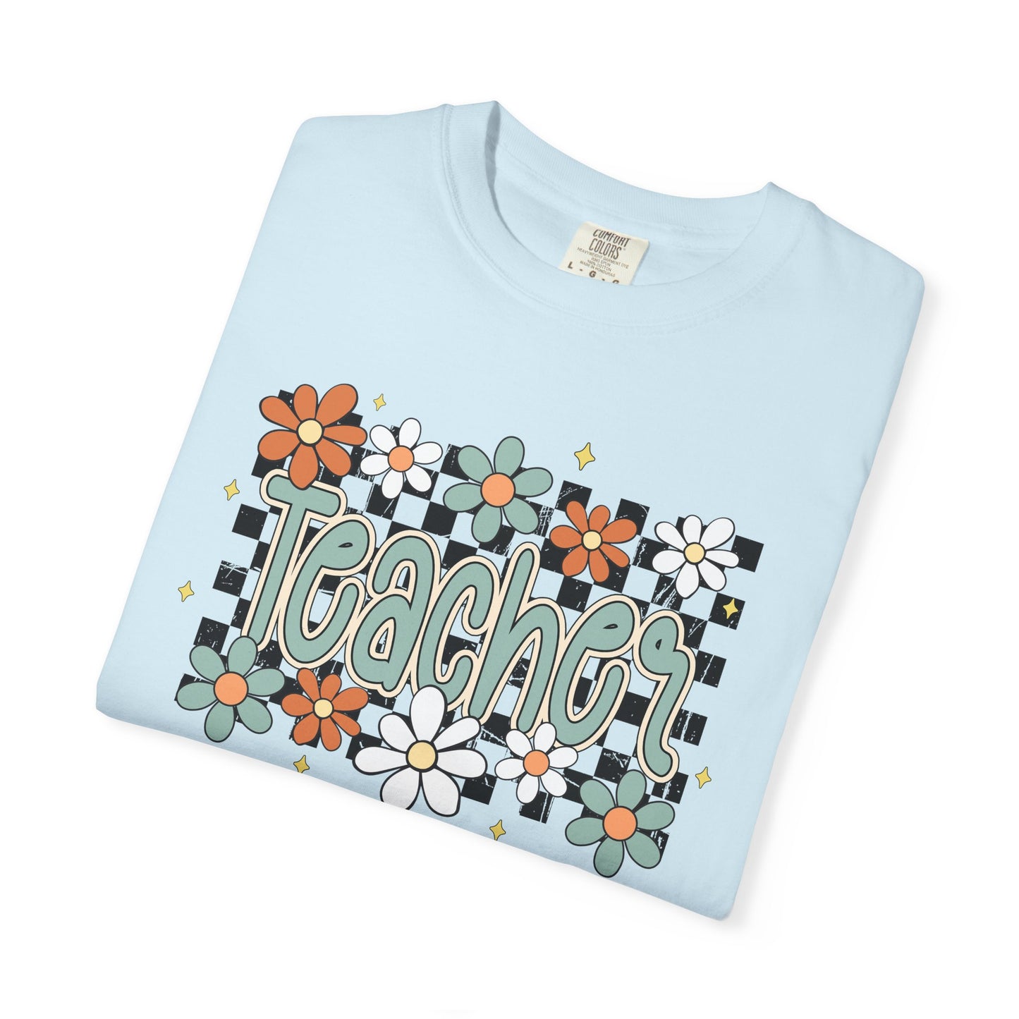 Retro Teacher Floral T-shirt, Vintage Botanical Tee, Teacher Appreciation Gift, Flower Print Shirt