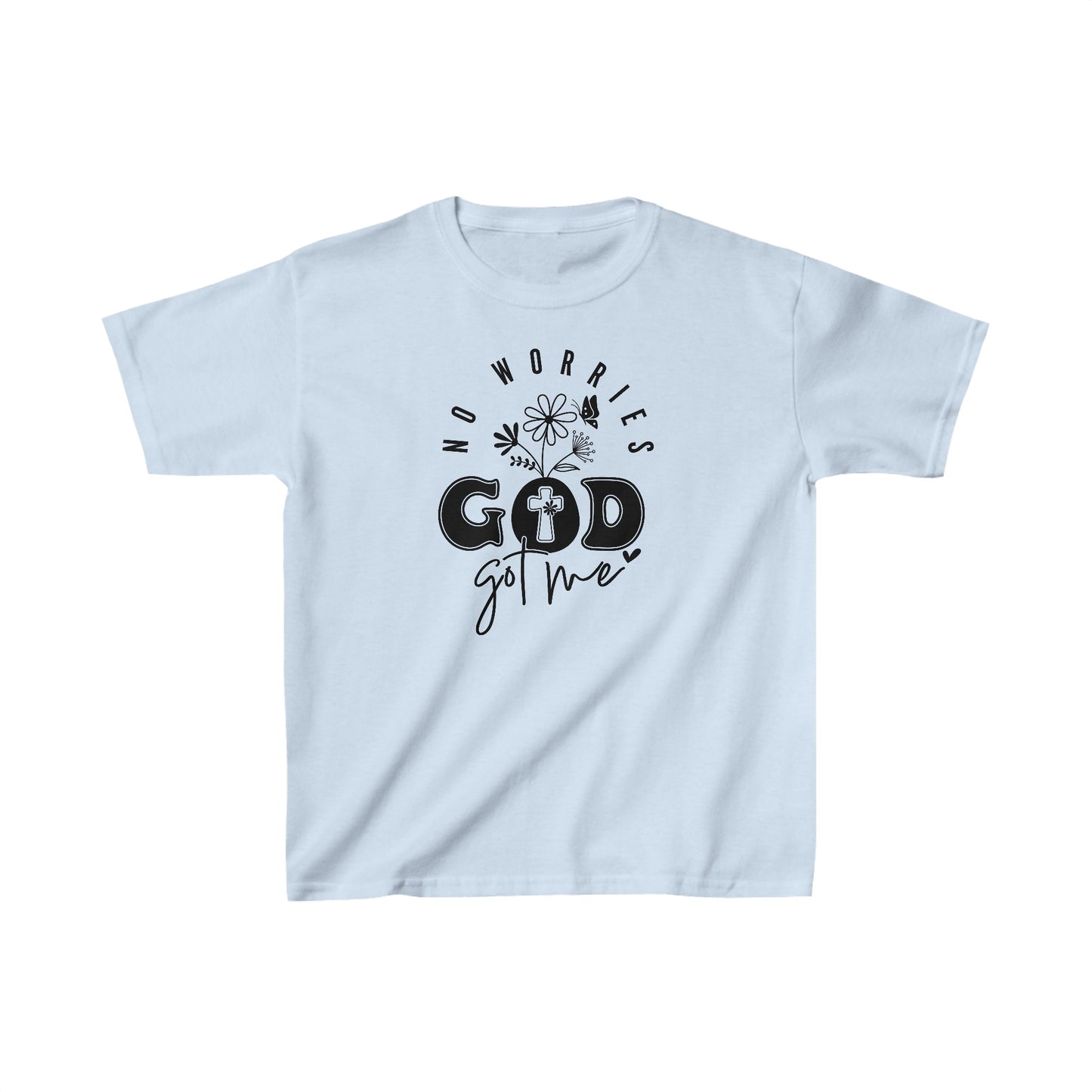 No Worries God Got Me/ Unisex Kids Heavy Cotton™ Tee