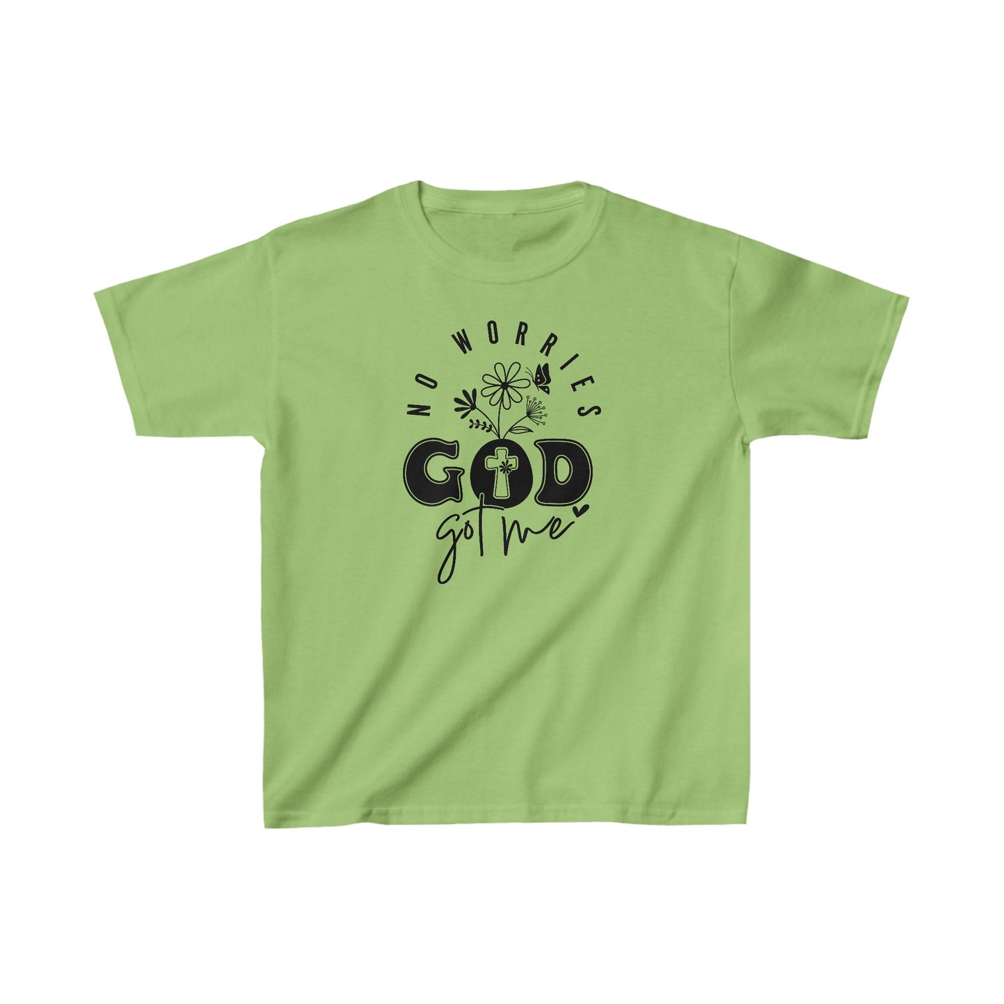 No Worries God Got Me/ Unisex Kids Heavy Cotton™ Tee