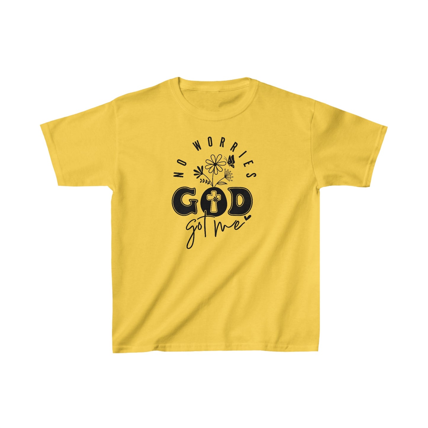 No Worries God Got Me/ Unisex Kids Heavy Cotton™ Tee