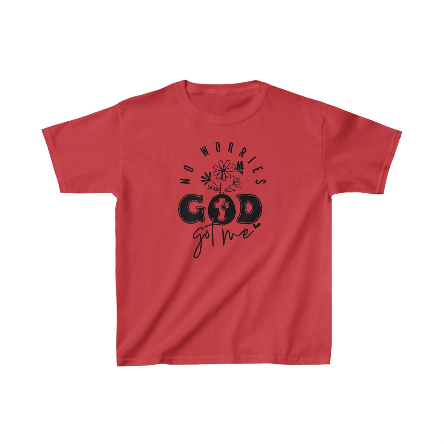 No Worries God Got Me/ Unisex Kids Heavy Cotton™ Tee