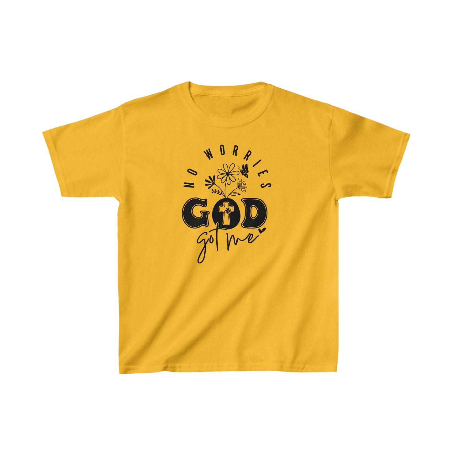 No Worries God Got Me/ Unisex Kids Heavy Cotton™ Tee