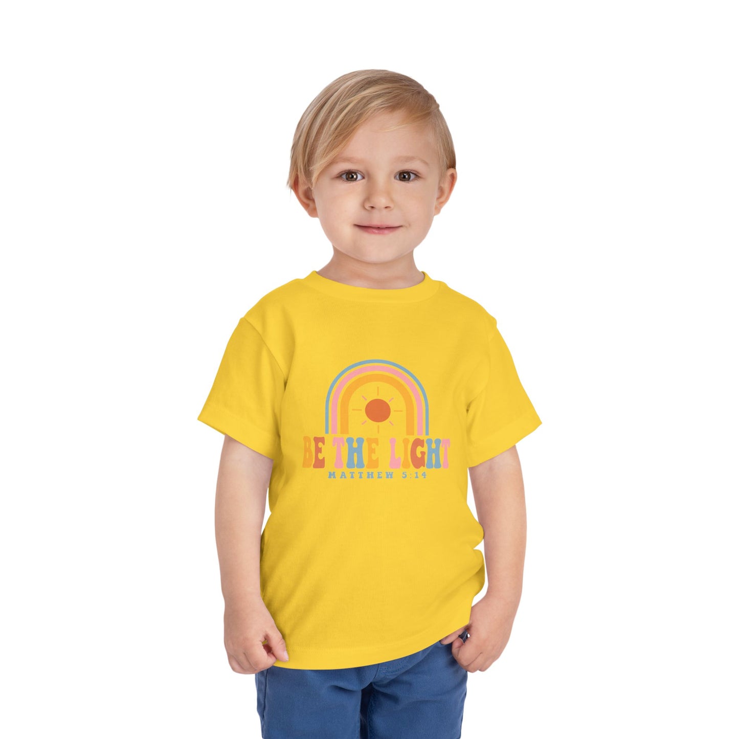 Be The Light Matthew 5:14 Toddler Short Sleeve Tee