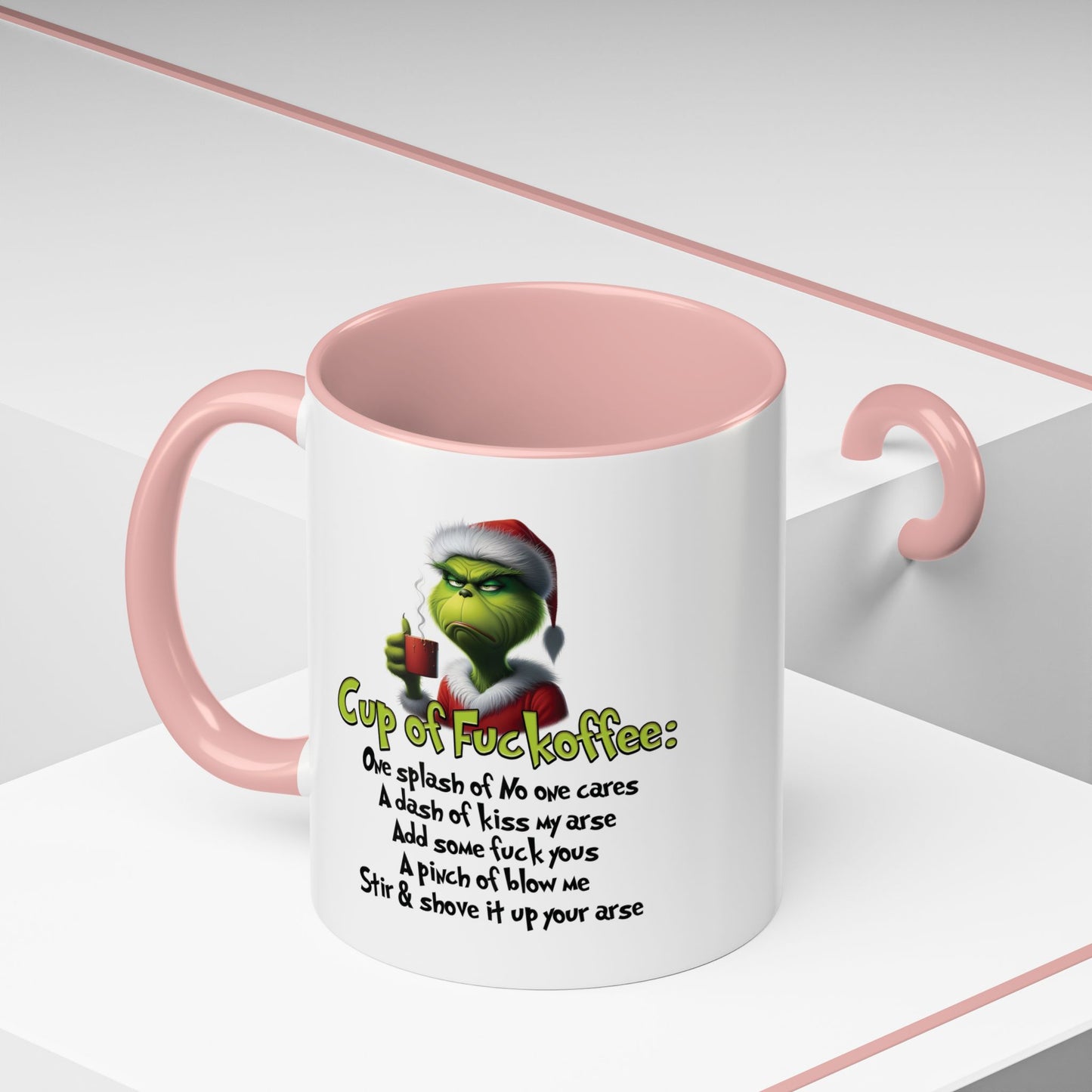 Grinch Theme Coffee Ceramic Mug, (11oz)/ Funny Grinch coffee mug