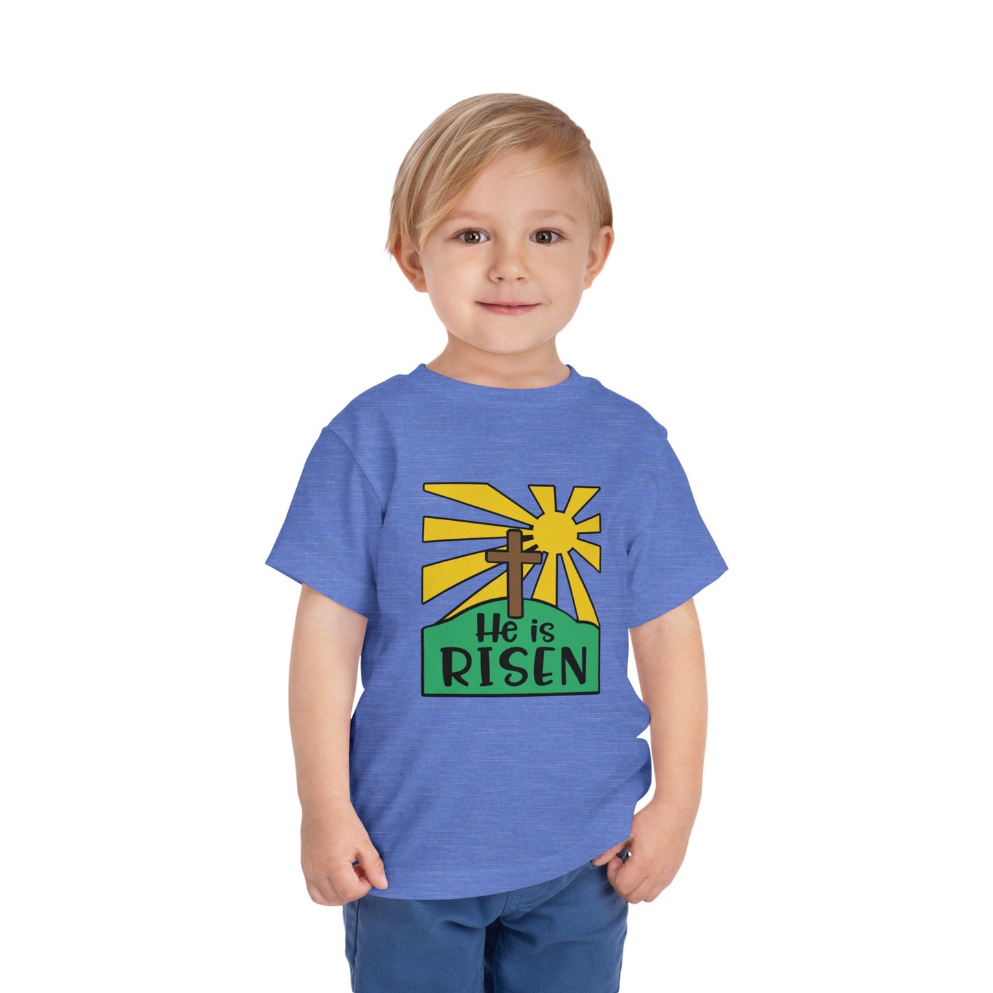 He is Risen Toddler Short Sleeve Tee