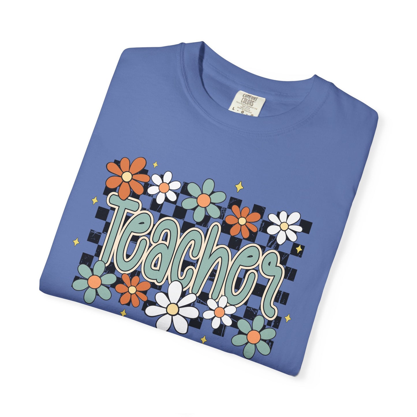 Retro Teacher Floral T-shirt, Vintage Botanical Tee, Teacher Appreciation Gift, Flower Print Shirt