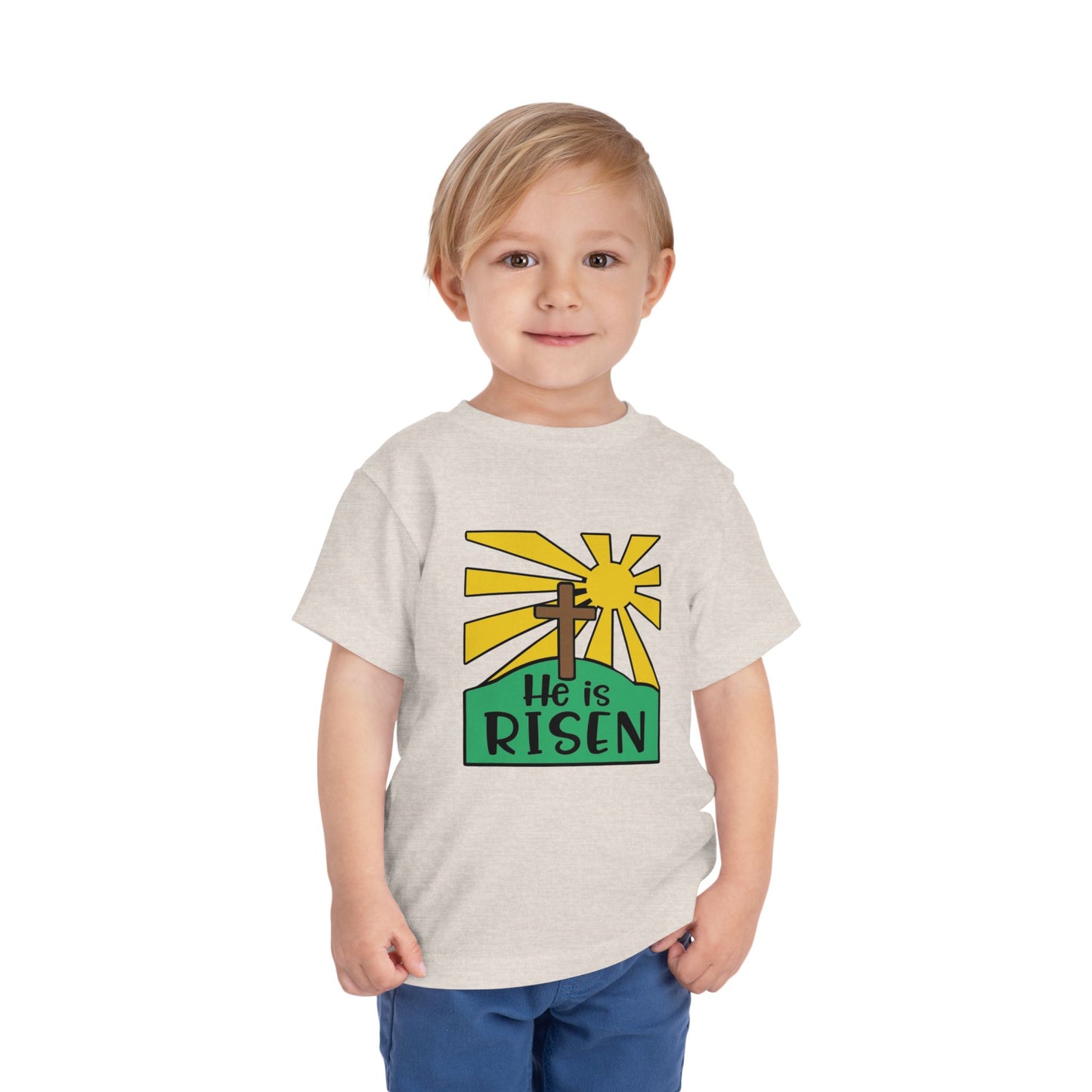 He is Risen Toddler Short Sleeve Tee