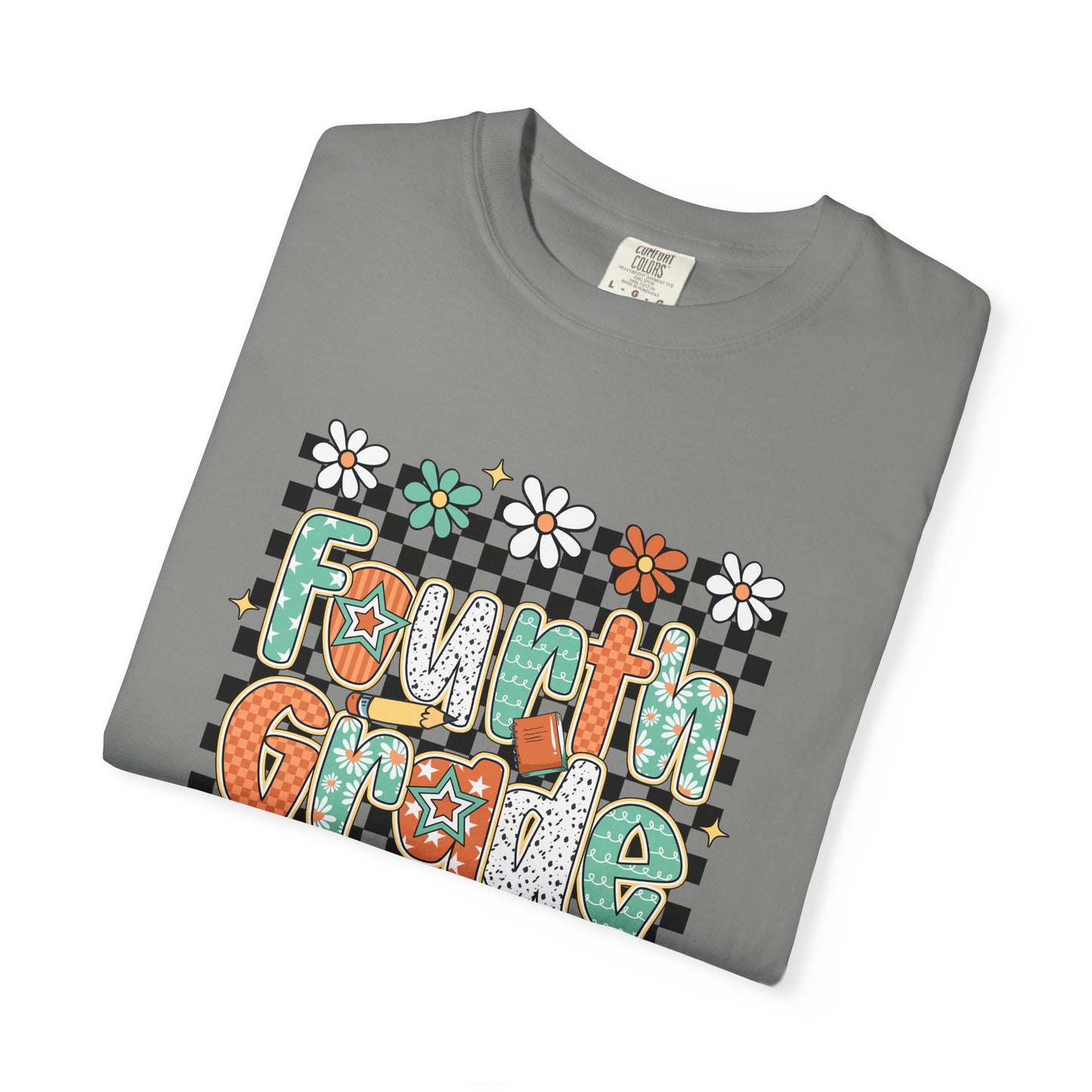 Retro Fourth Grade Teacher T-shirt, Unisex Teacher Tee, Educator Shirt, School Staff Gift, Teacher Appreciation