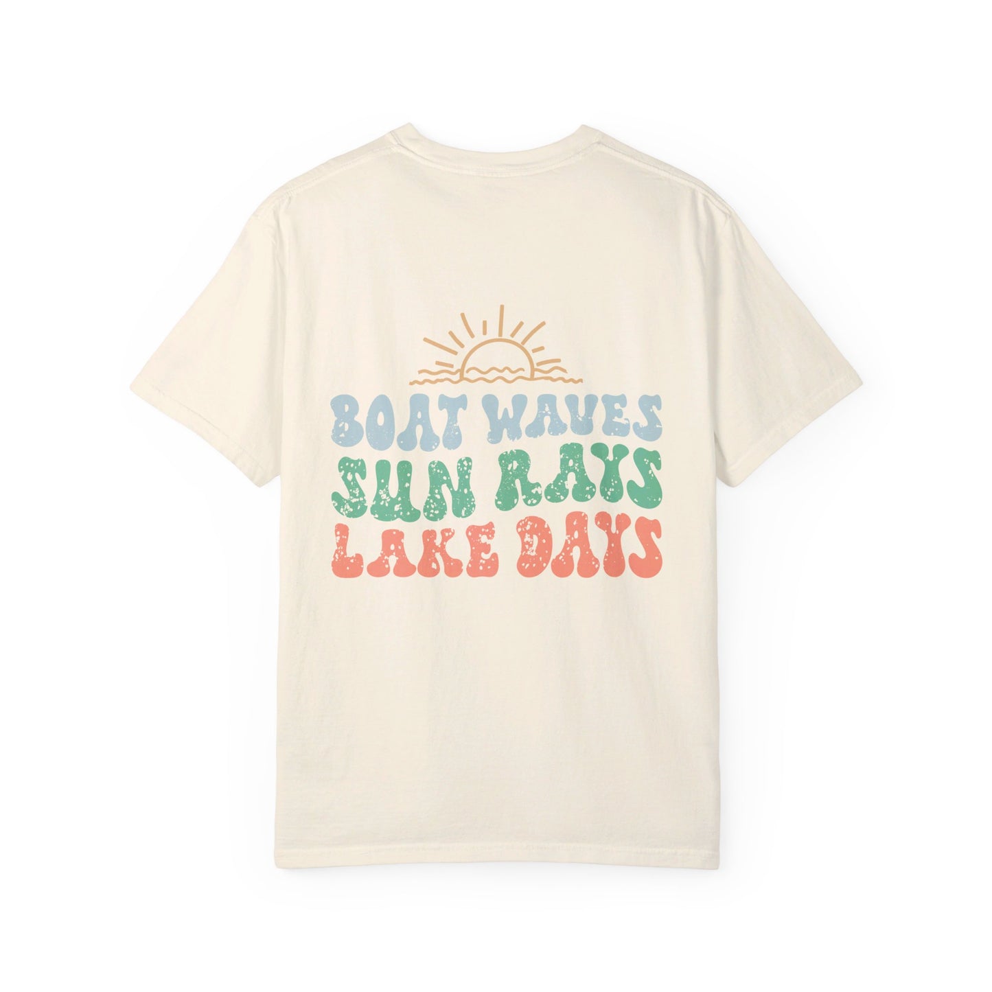 Lake Days Comfort Color T-shirt/ Front & Back Design