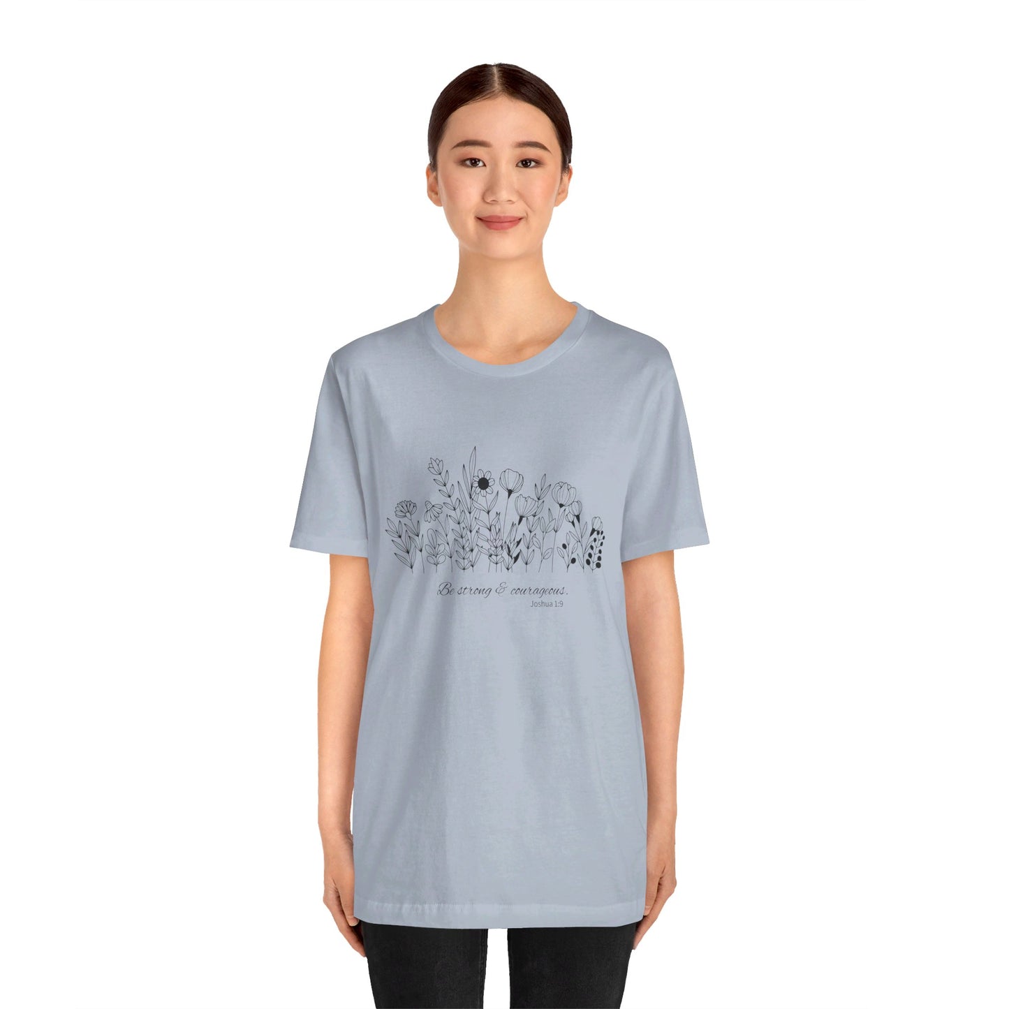 Minimalist T-Shirts, Gifts for Women, Flowers Bella Canvas, Aesthetic Tees, Floral Shirts for Women, Wild Flowers Graphic Tees Unisex