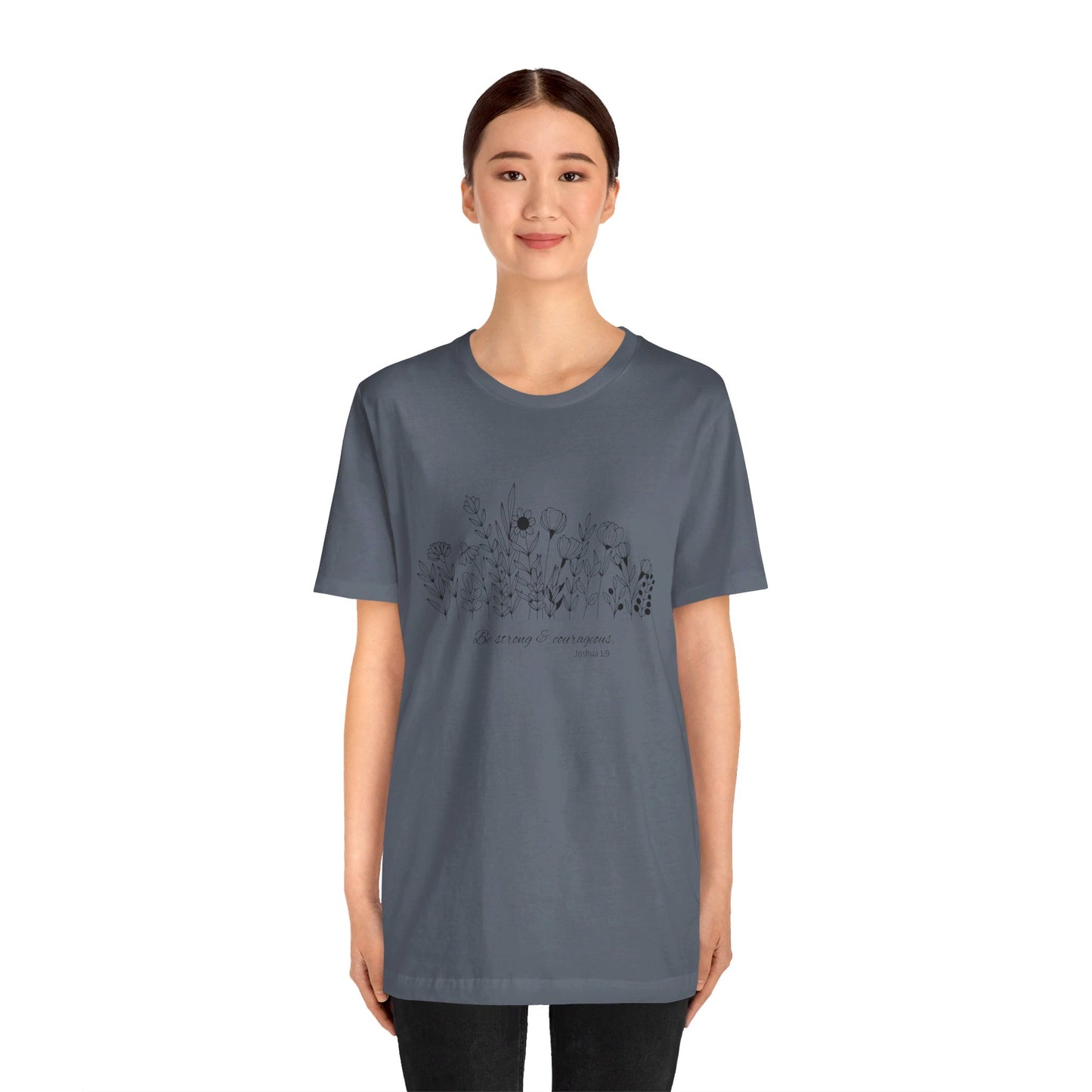 Minimalist T-Shirts, Gifts for Women, Flowers Bella Canvas, Aesthetic Tees, Floral Shirts for Women, Wild Flowers Graphic Tees Unisex