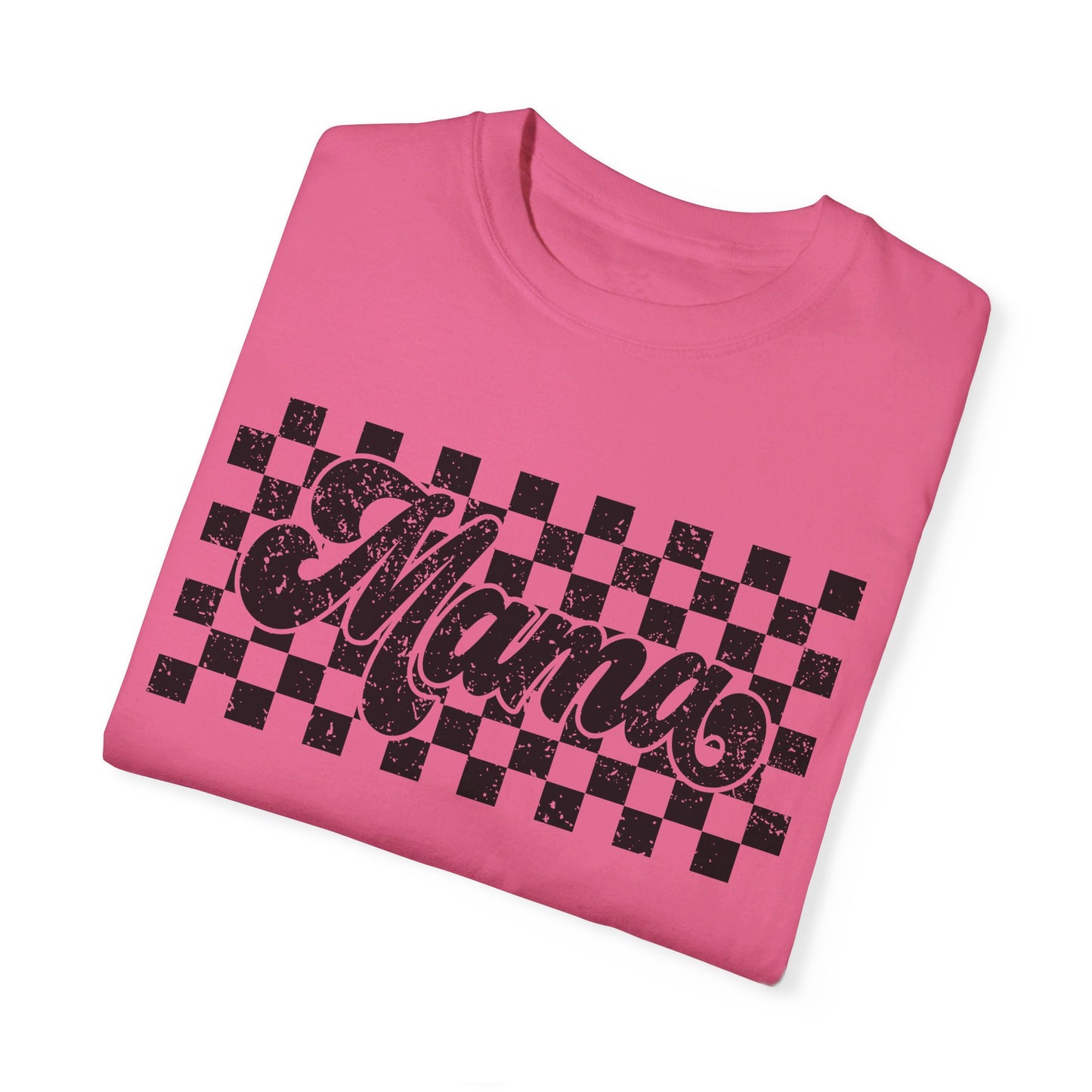 Mama Checkered Comfort Color T-Shirt