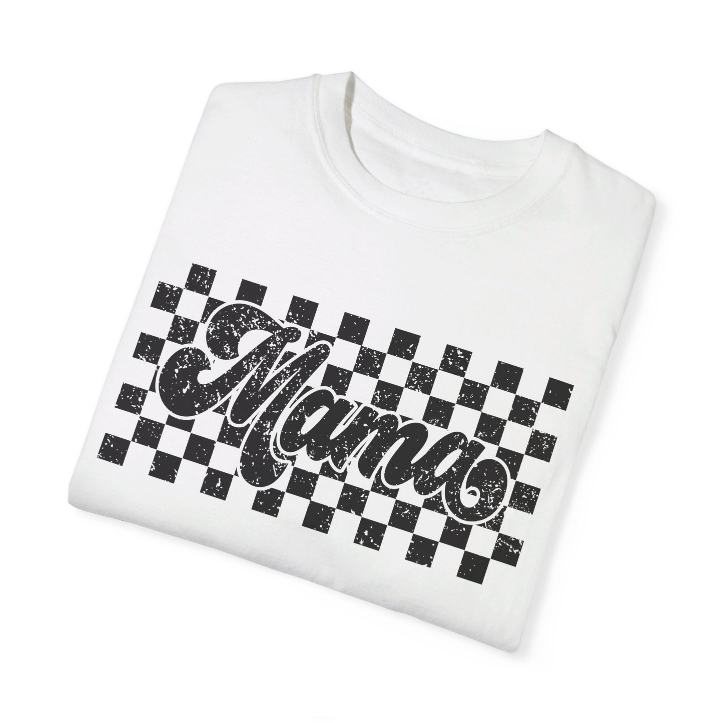 Mama Checkered Comfort Color T-Shirt