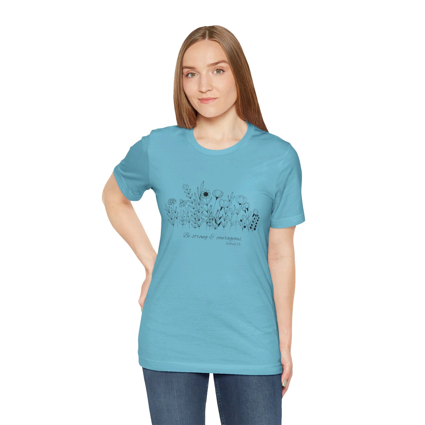 Minimalist T-Shirts, Gifts for Women, Flowers Bella Canvas, Aesthetic Tees, Floral Shirts for Women, Wild Flowers Graphic Tees Unisex