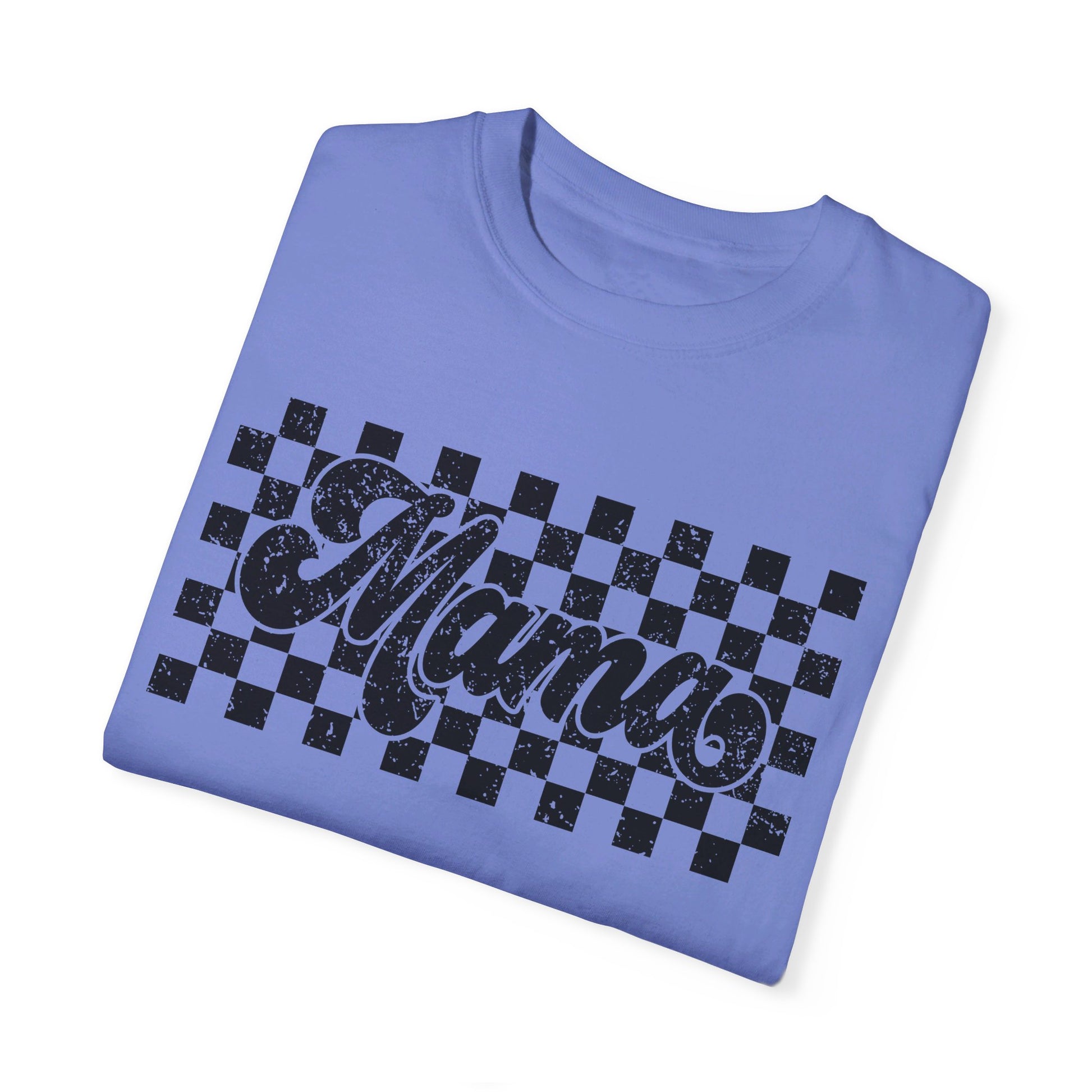 Mama Checkered Comfort Color T-Shirt