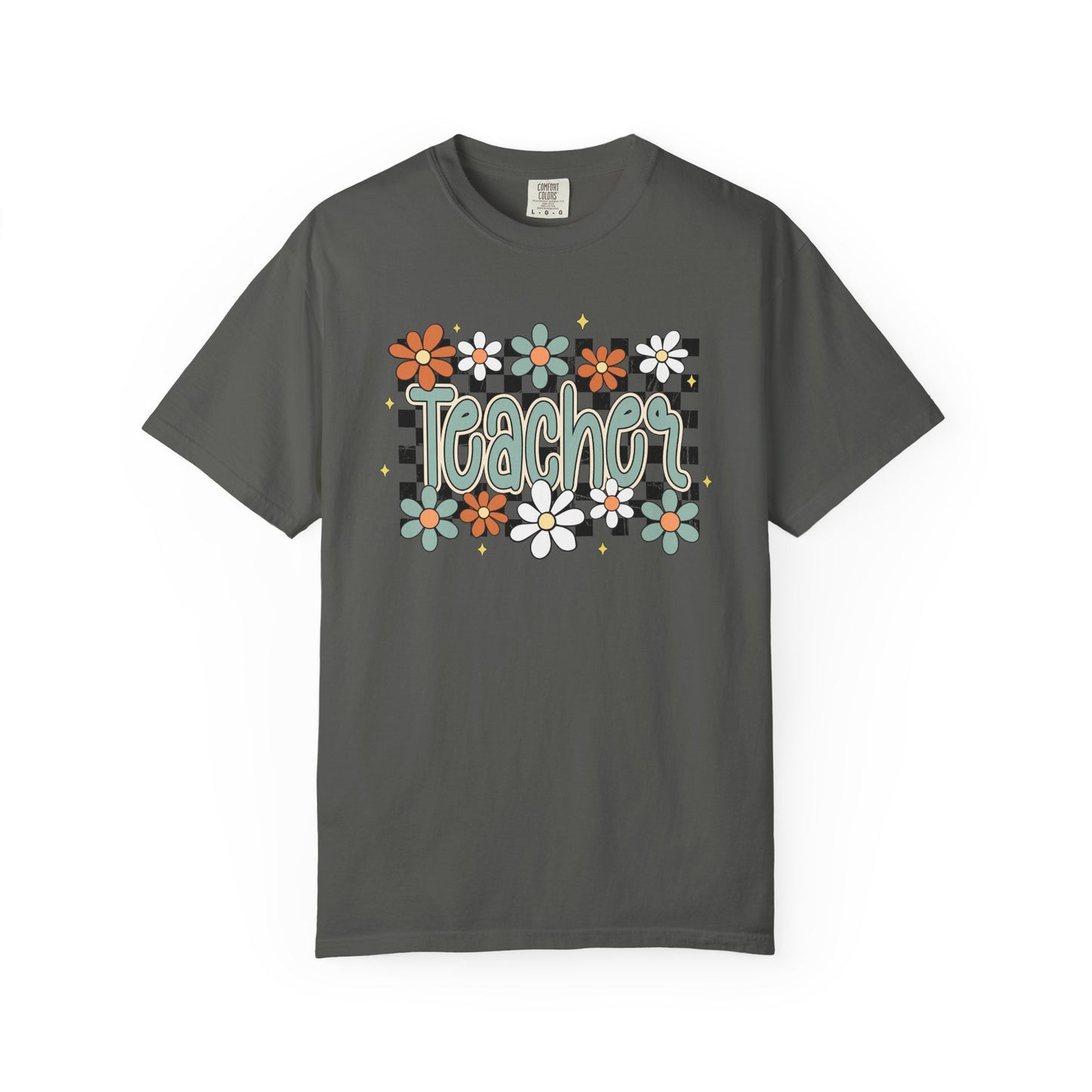 Retro Teacher Floral T-shirt, Vintage Botanical Tee, Teacher Appreciation Gift, Flower Print Shirt