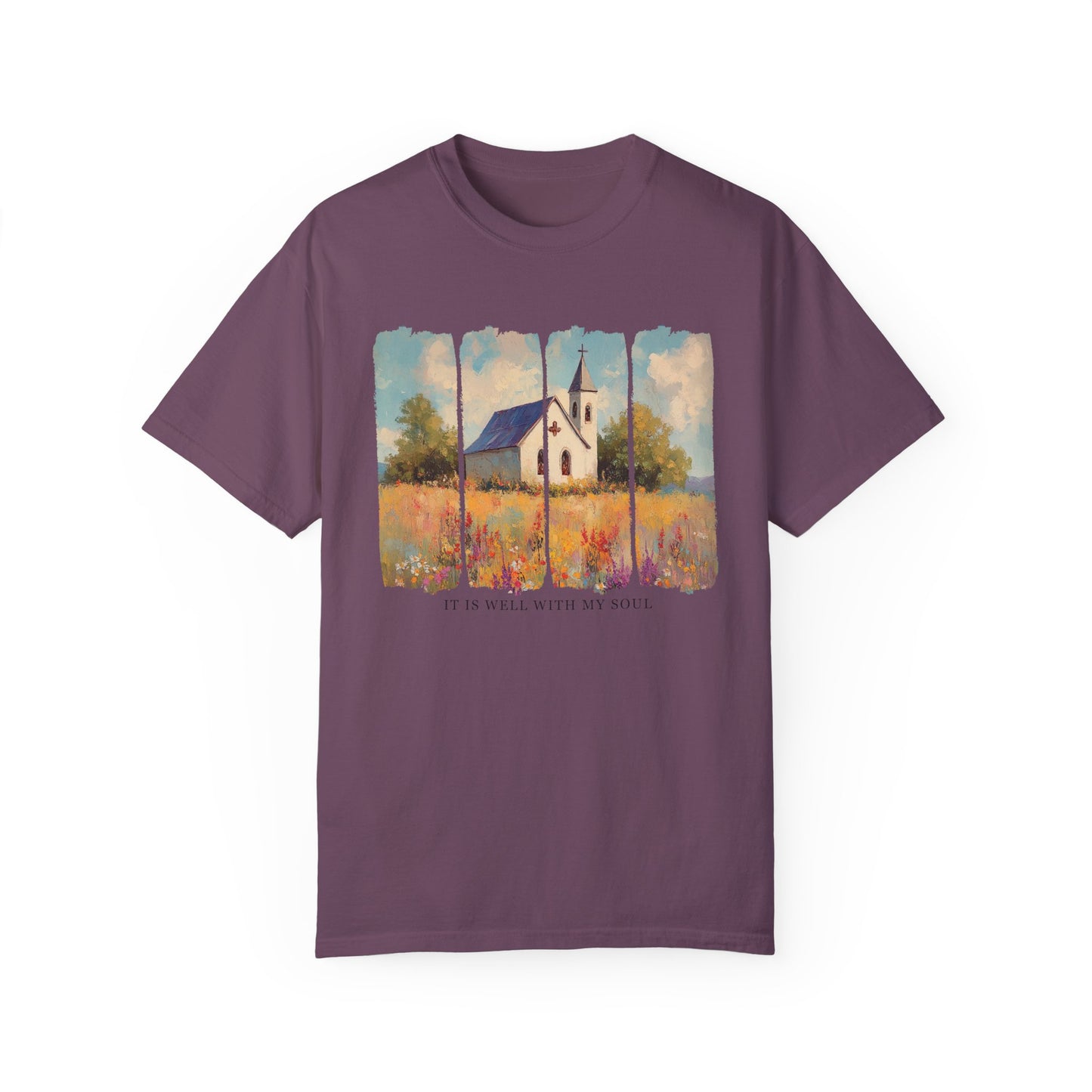 Inspirational Church T-Shirt, Garment-Dyed Tee, Faith Apparel, Gift for Spiritual People, Relaxed Fit, Summer Fashion