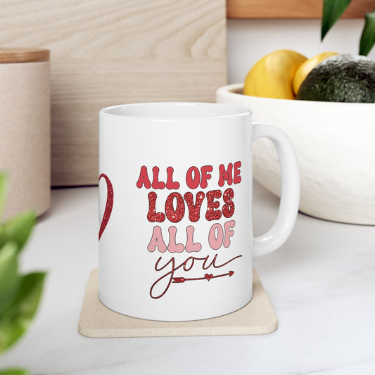 Valentine's Day Ceramic Mug, (11oz, 15oz)/Valentine's Coffee Mug