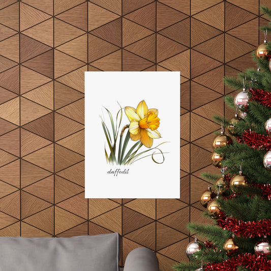 March Birth Flower Daffodil Wall Art