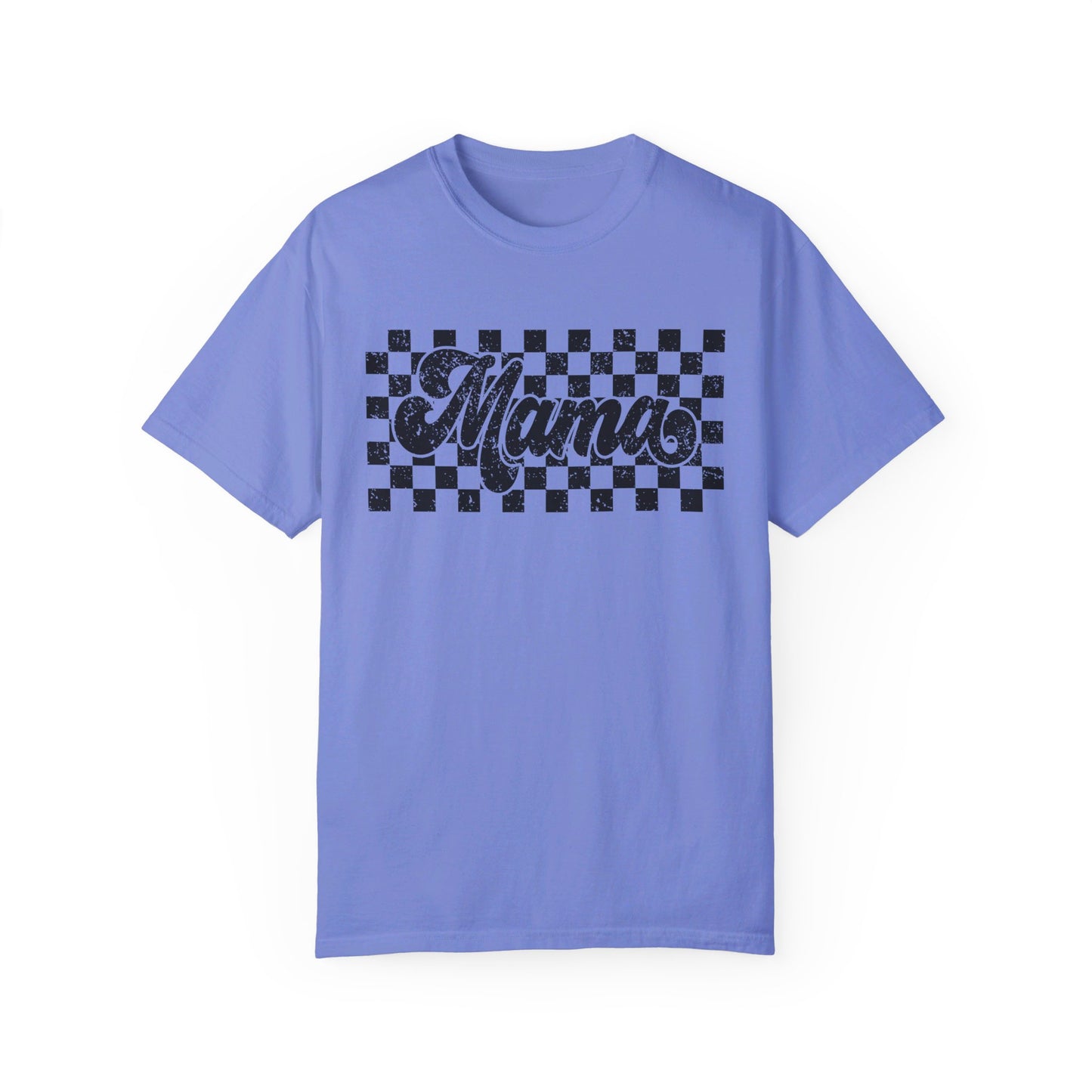 Mama Checkered Comfort Color T-Shirt