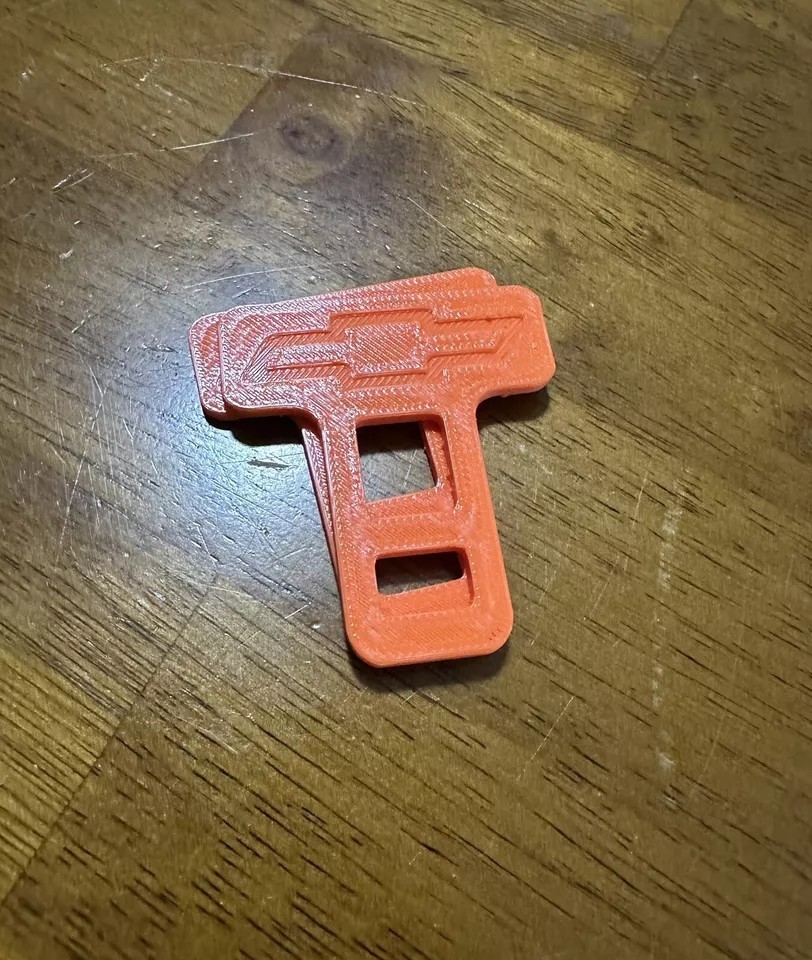 2 Universal Car Seat Belt Buckle Clip Chevy Design /keychain Chevy