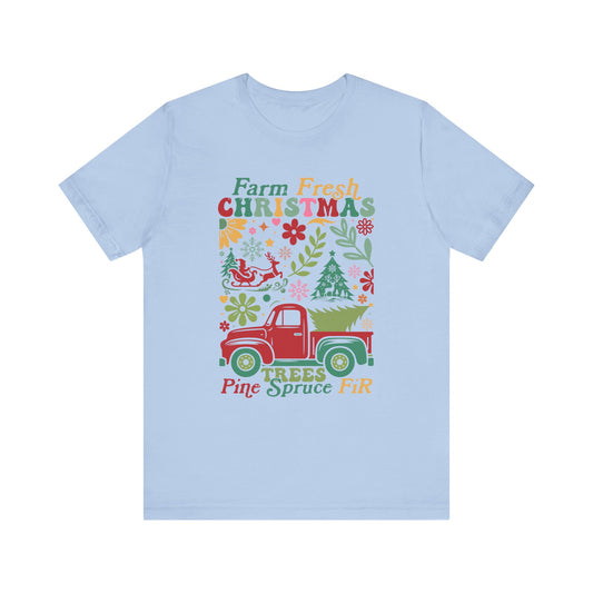 Farm Fresh Retro Jersey Short Sleeve Bella Canvas Tee