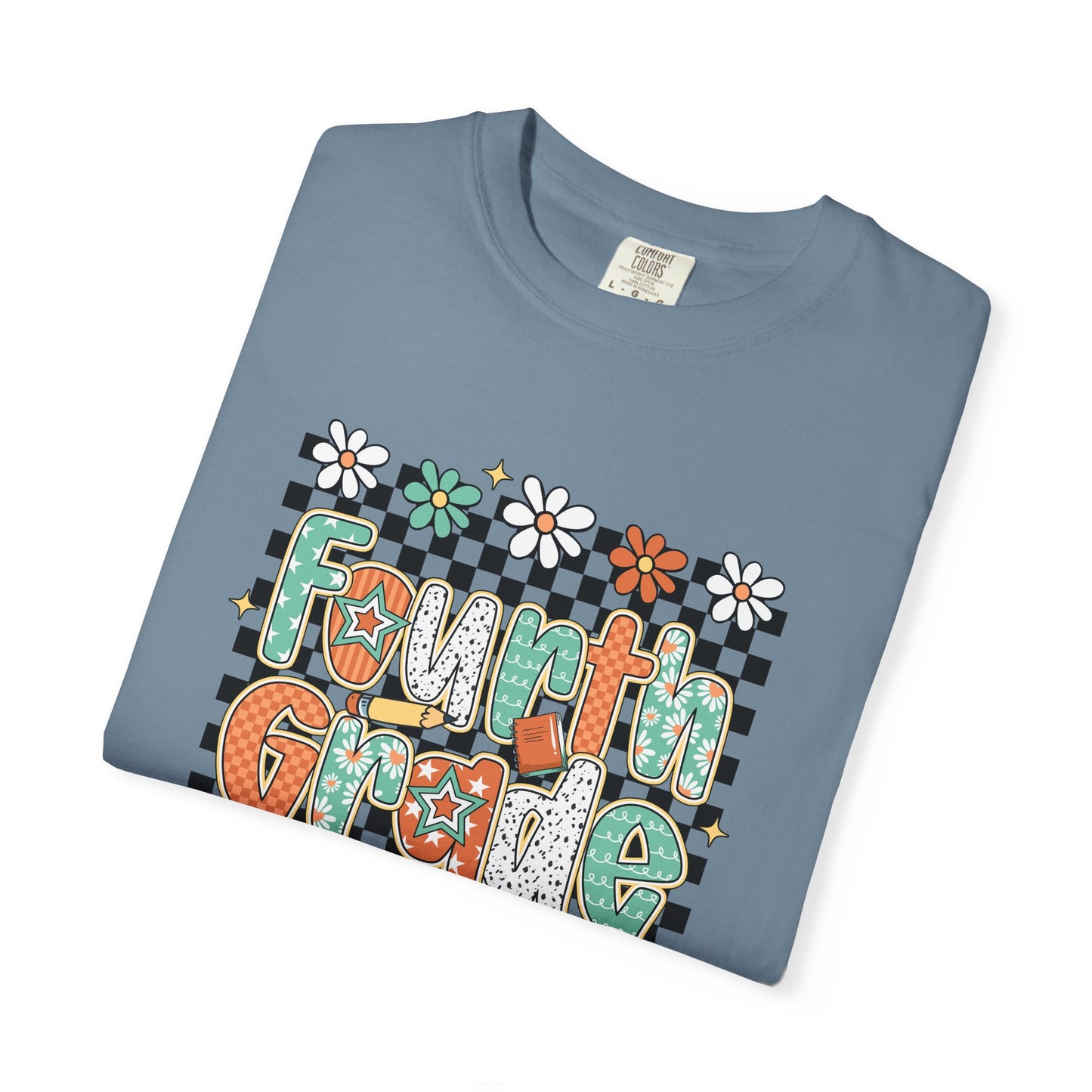 Retro Fourth Grade Teacher T-shirt, Unisex Teacher Tee, Educator Shirt, School Staff Gift, Teacher Appreciation