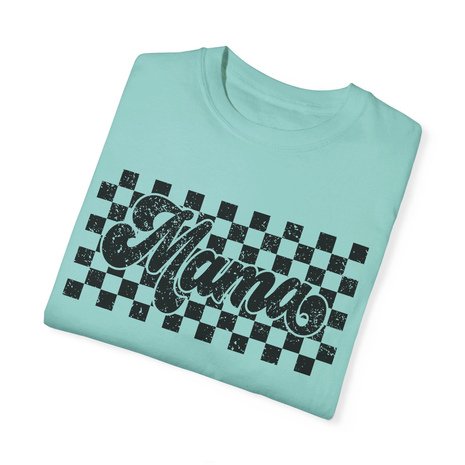 Mama Checkered Comfort Color T-Shirt
